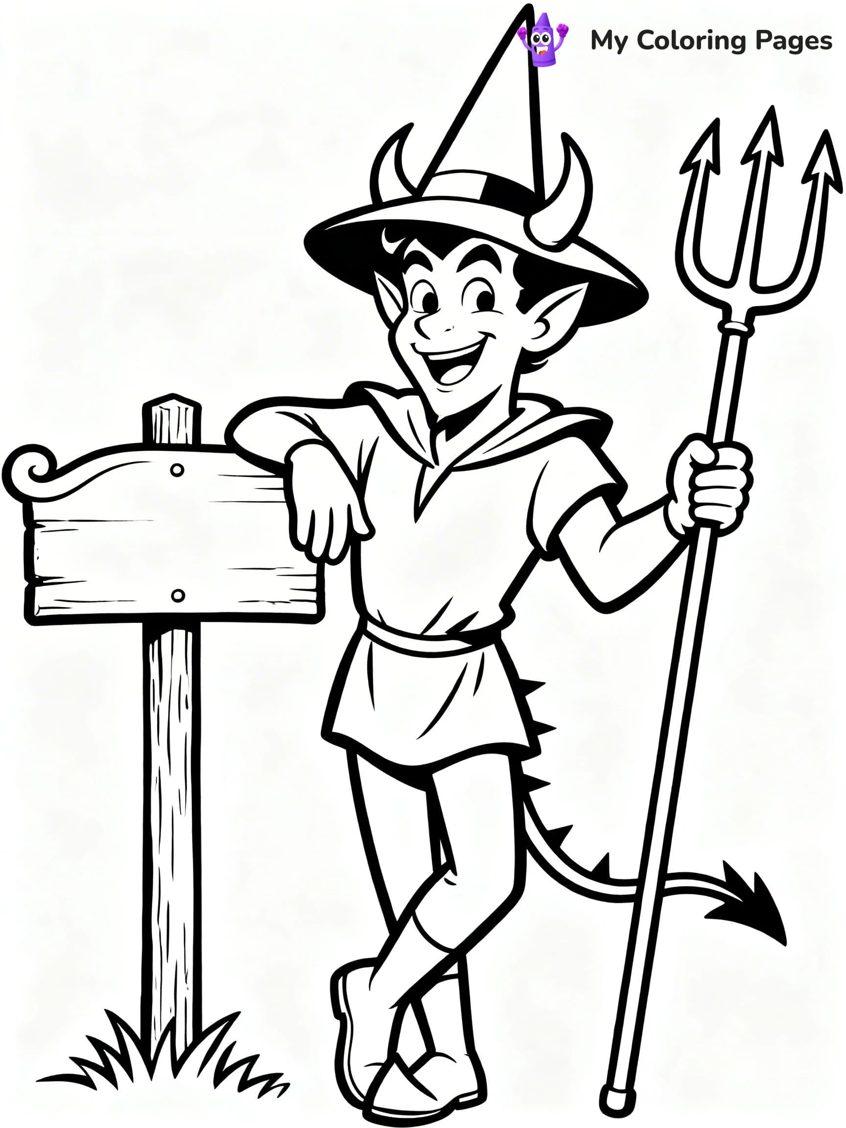 Devil Coloring Pages - 9