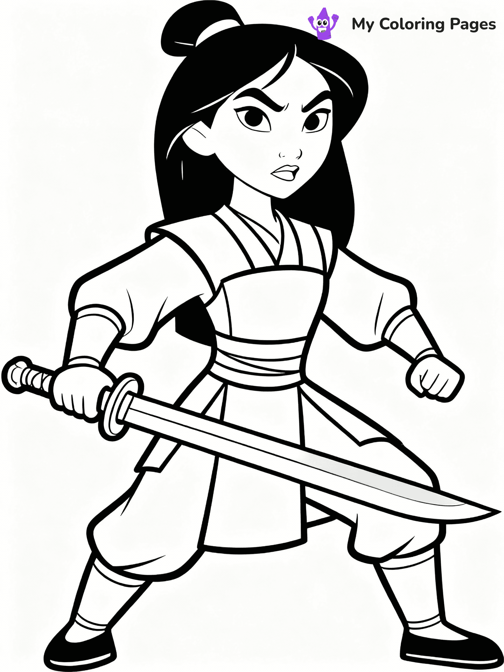 Mulan Coloring Pages - 16