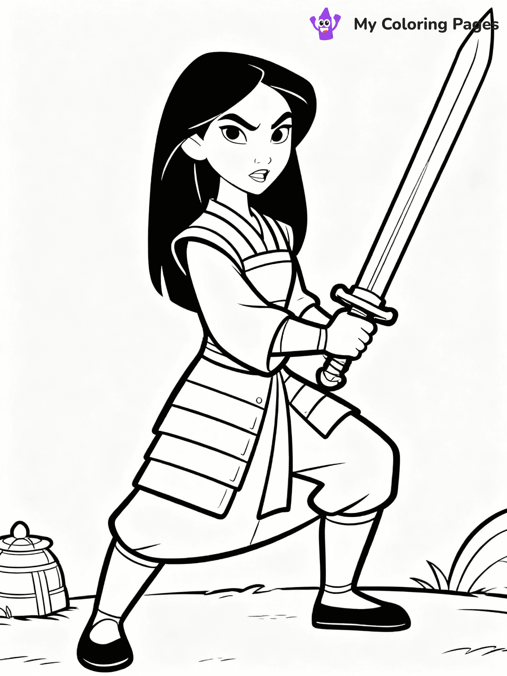 Mulan Coloring Pages - 15