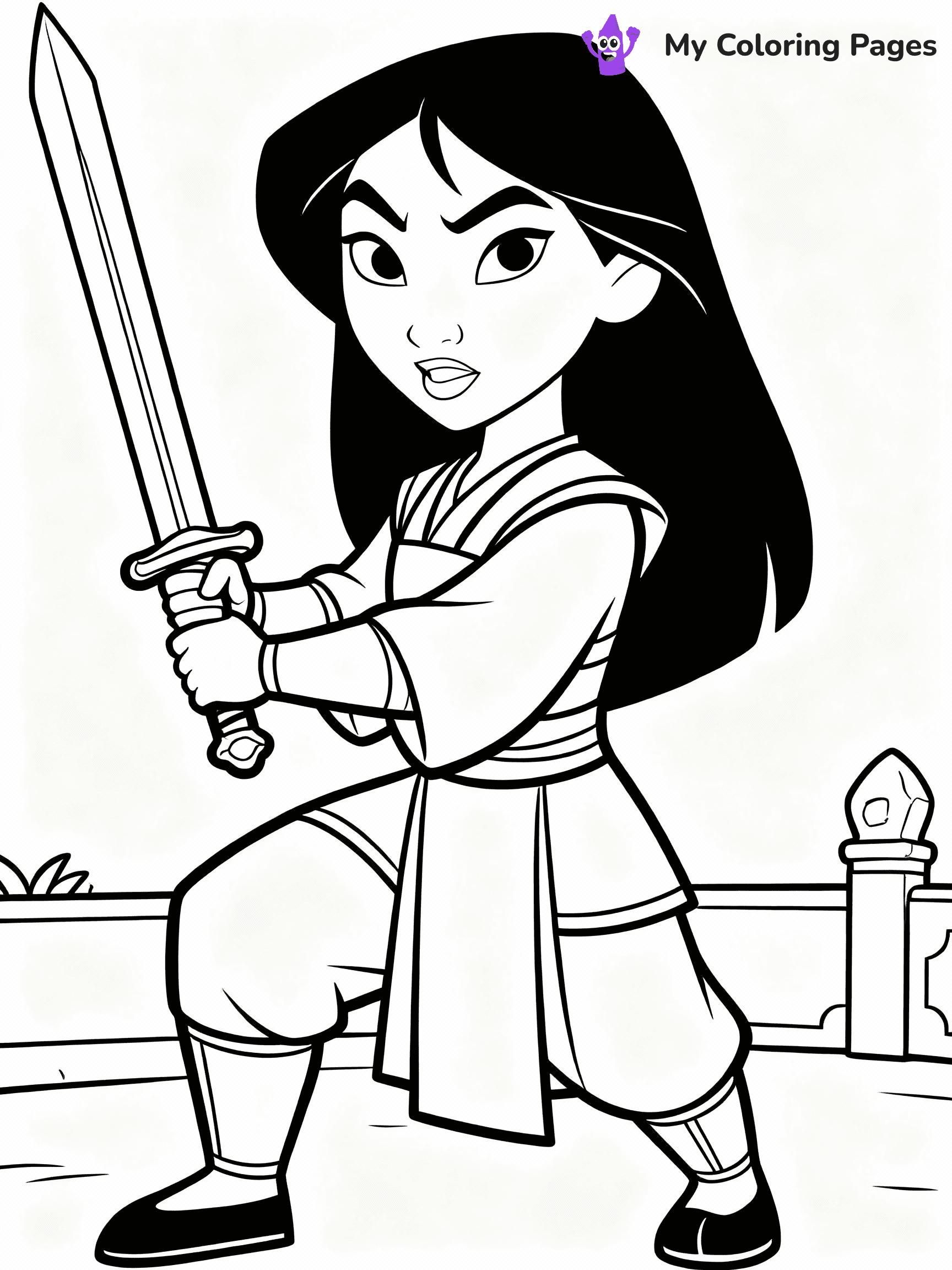 Mulan Coloring Pages - 14