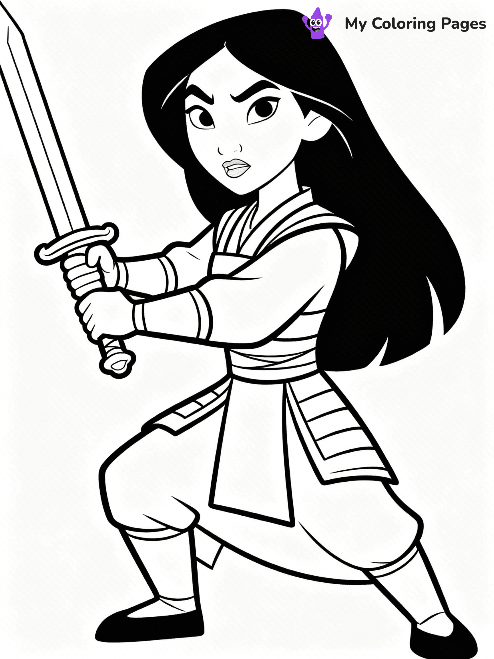 Mulan Coloring Pages - 13