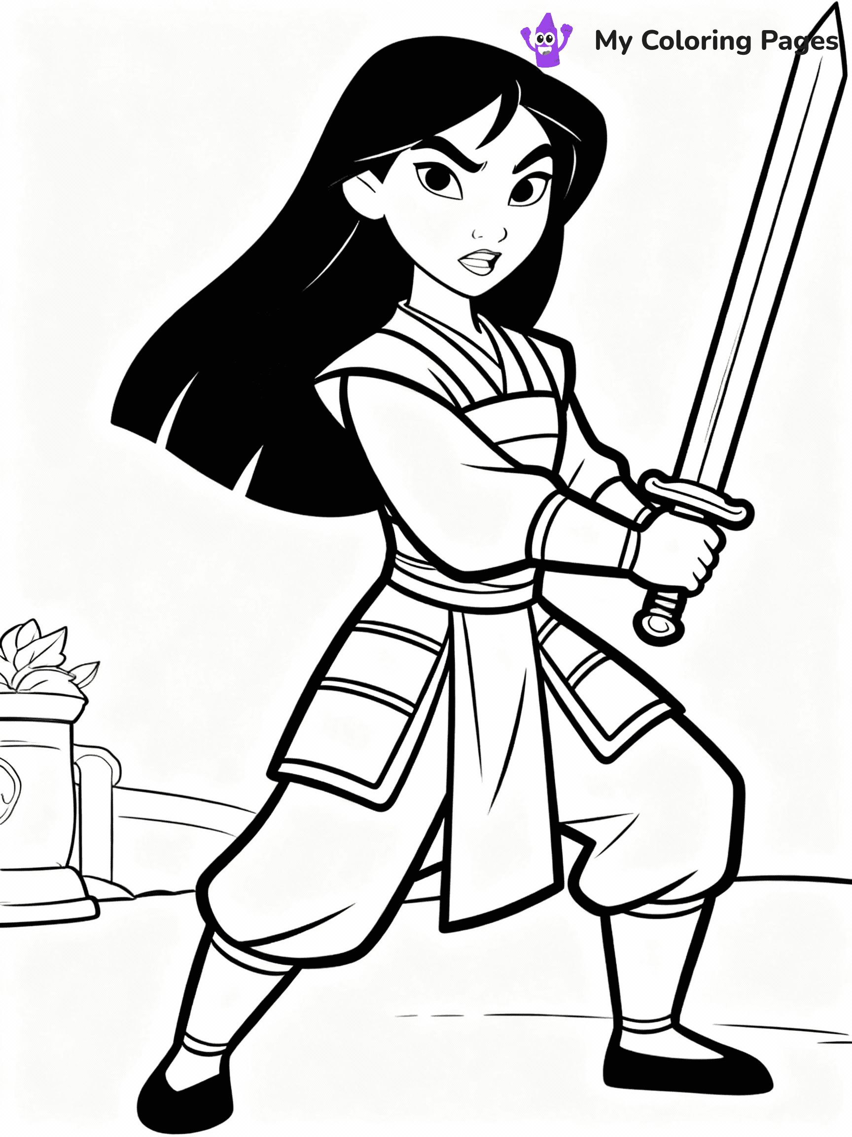 Mulan Coloring Pages - 10