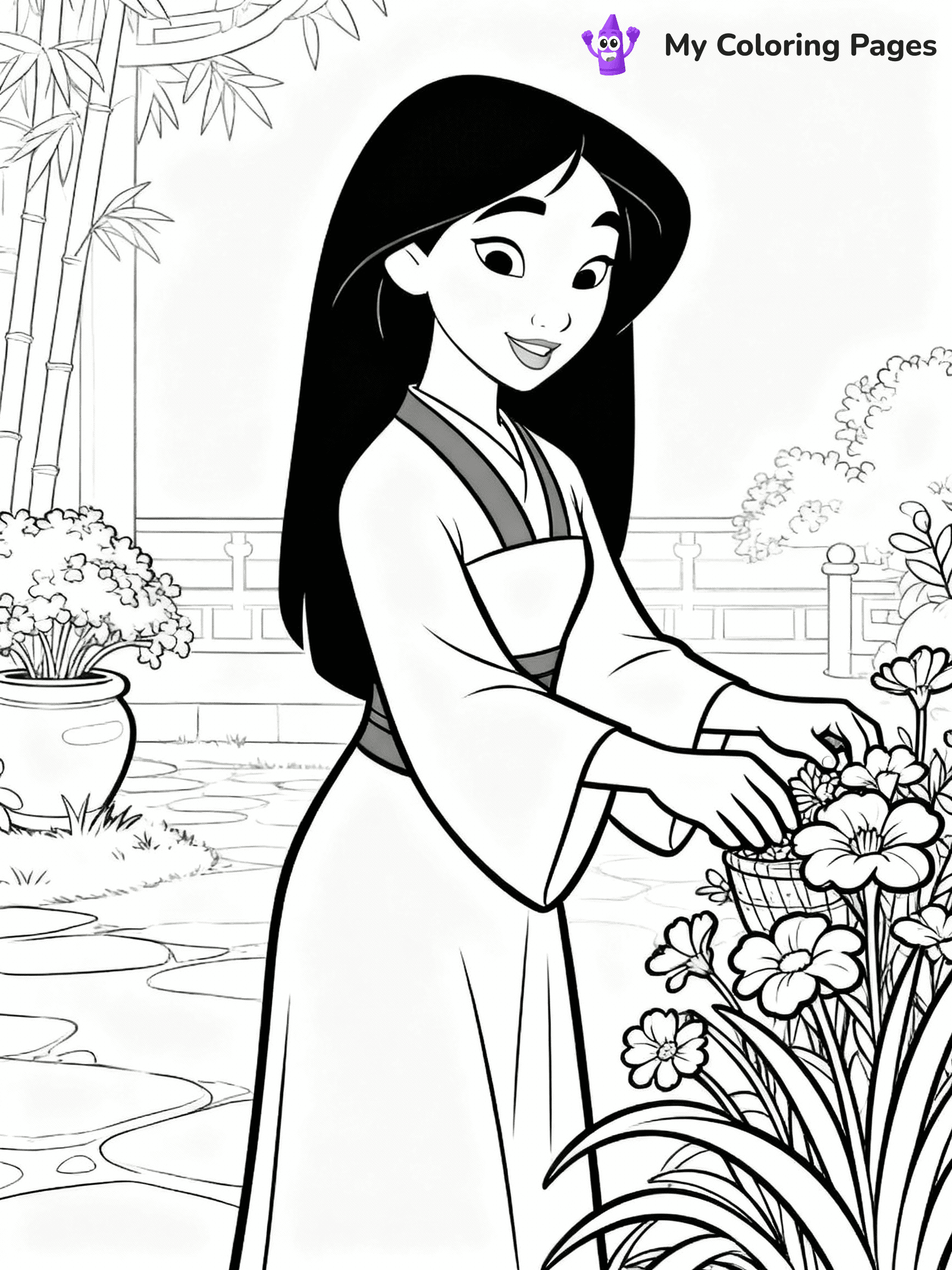 Mulan Coloring Pages - 9