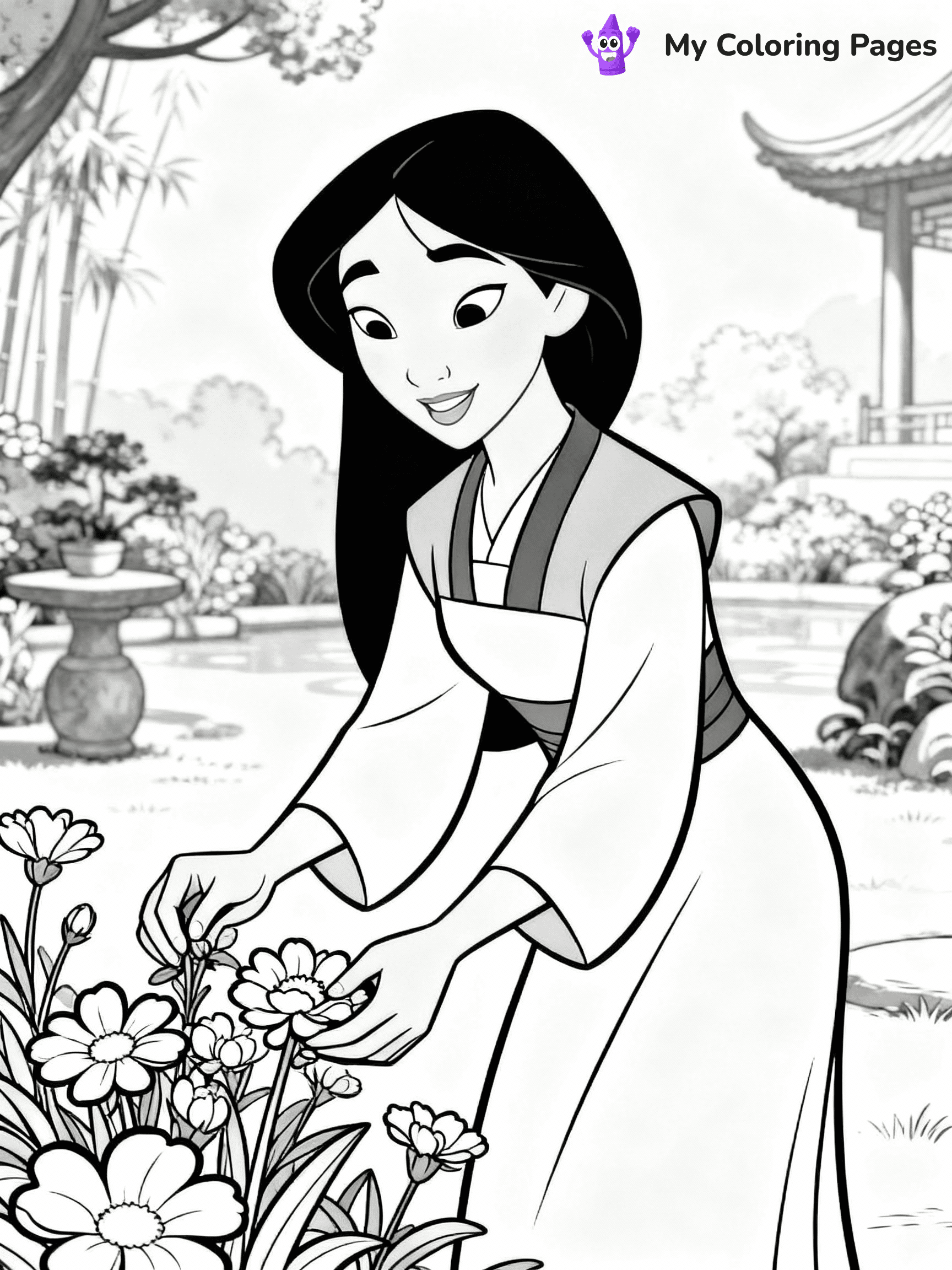 Mulan Coloring Pages - 7