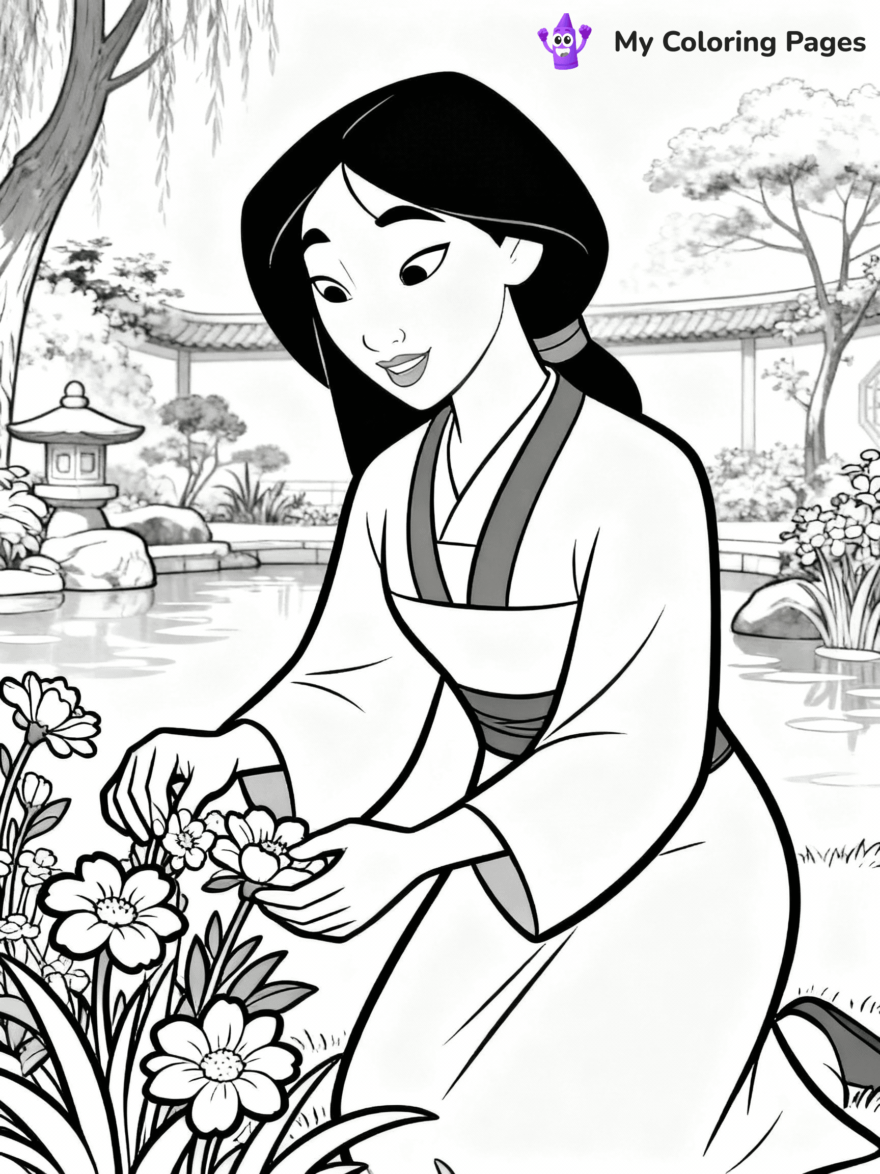 Mulan Coloring Pages - 6