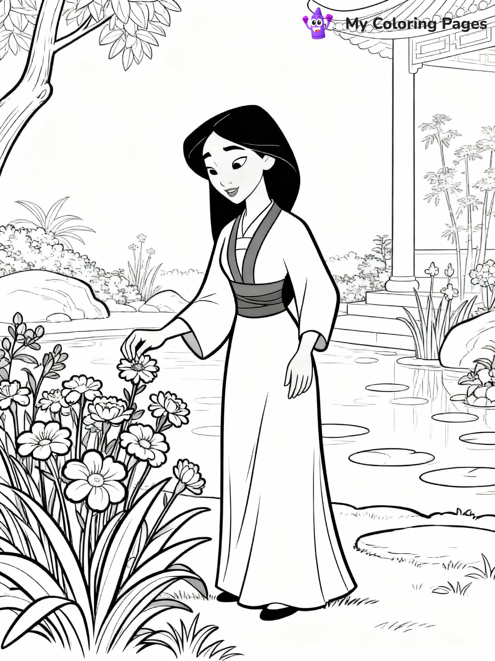 Mulan Coloring Pages - 4