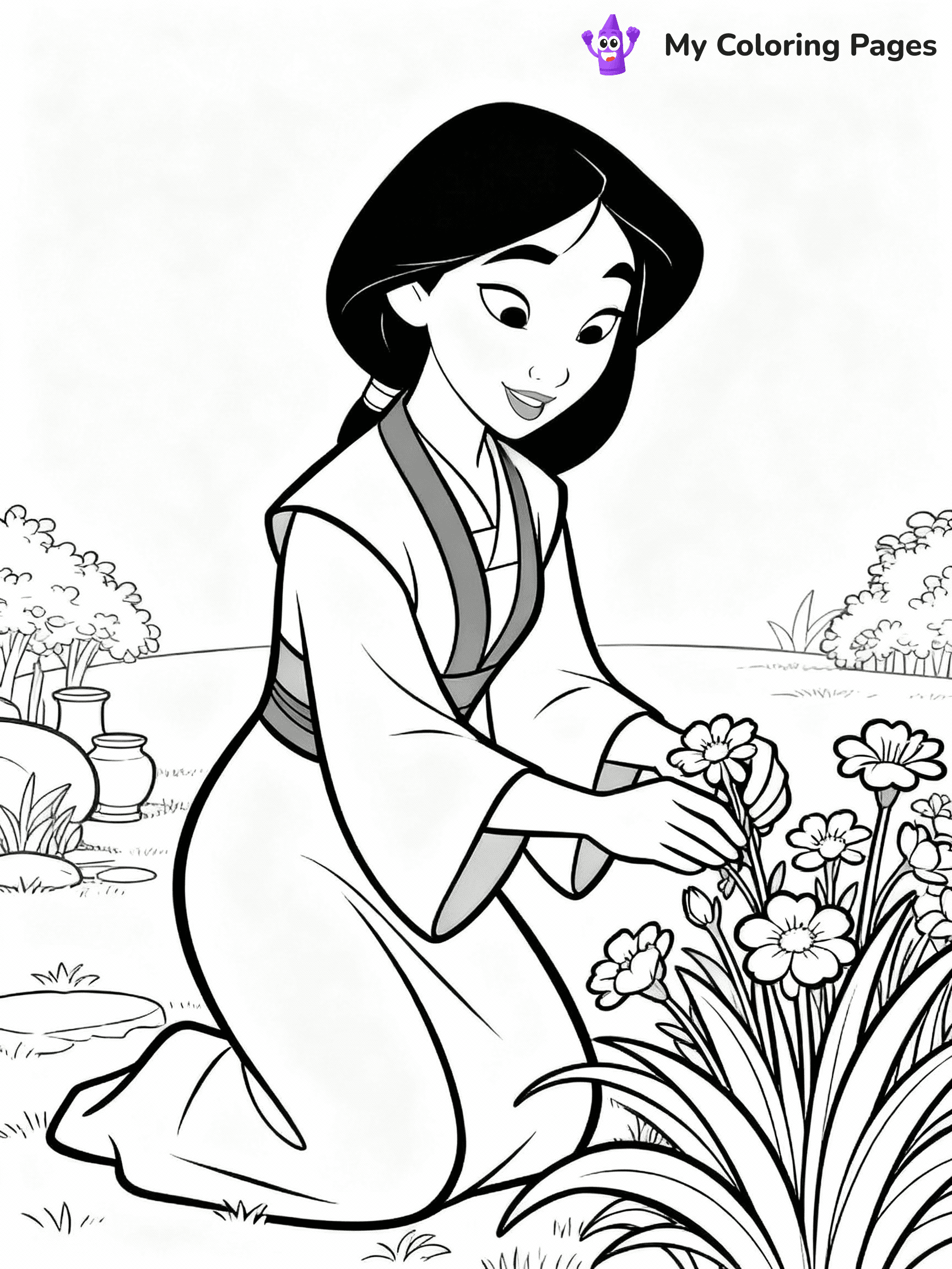 Mulan Coloring Pages - 3