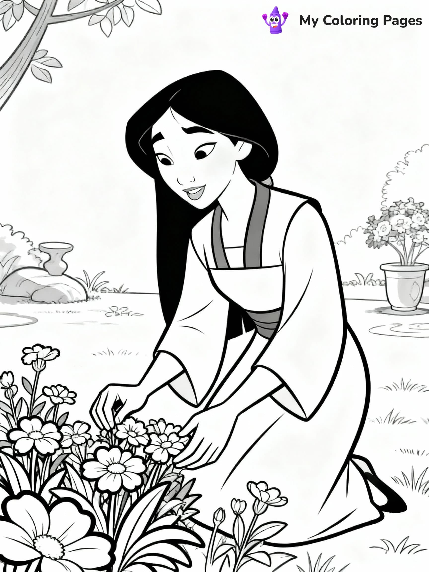 Mulan Coloring Pages - 2