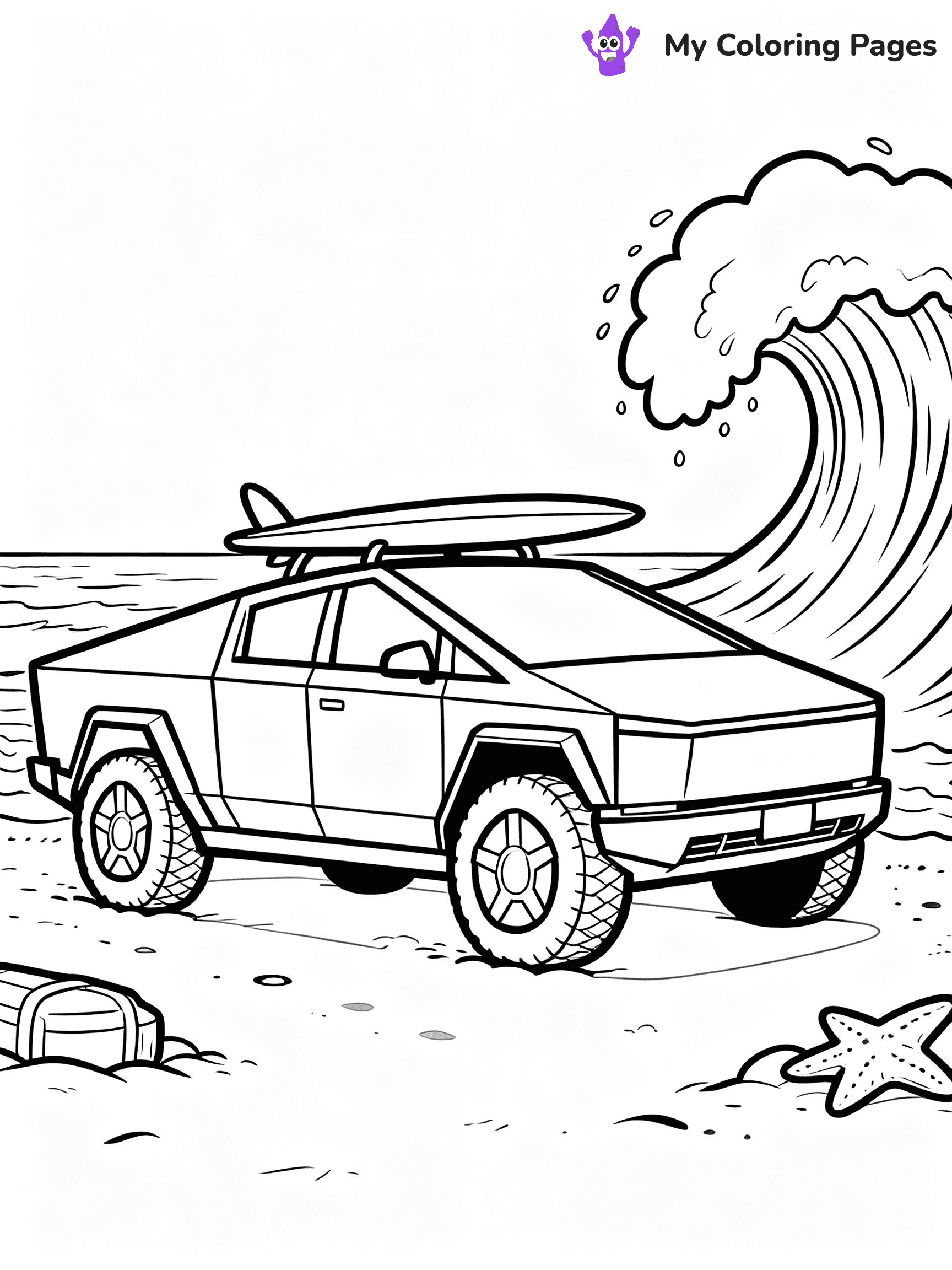 Cybertruck Coloring Pages - 5