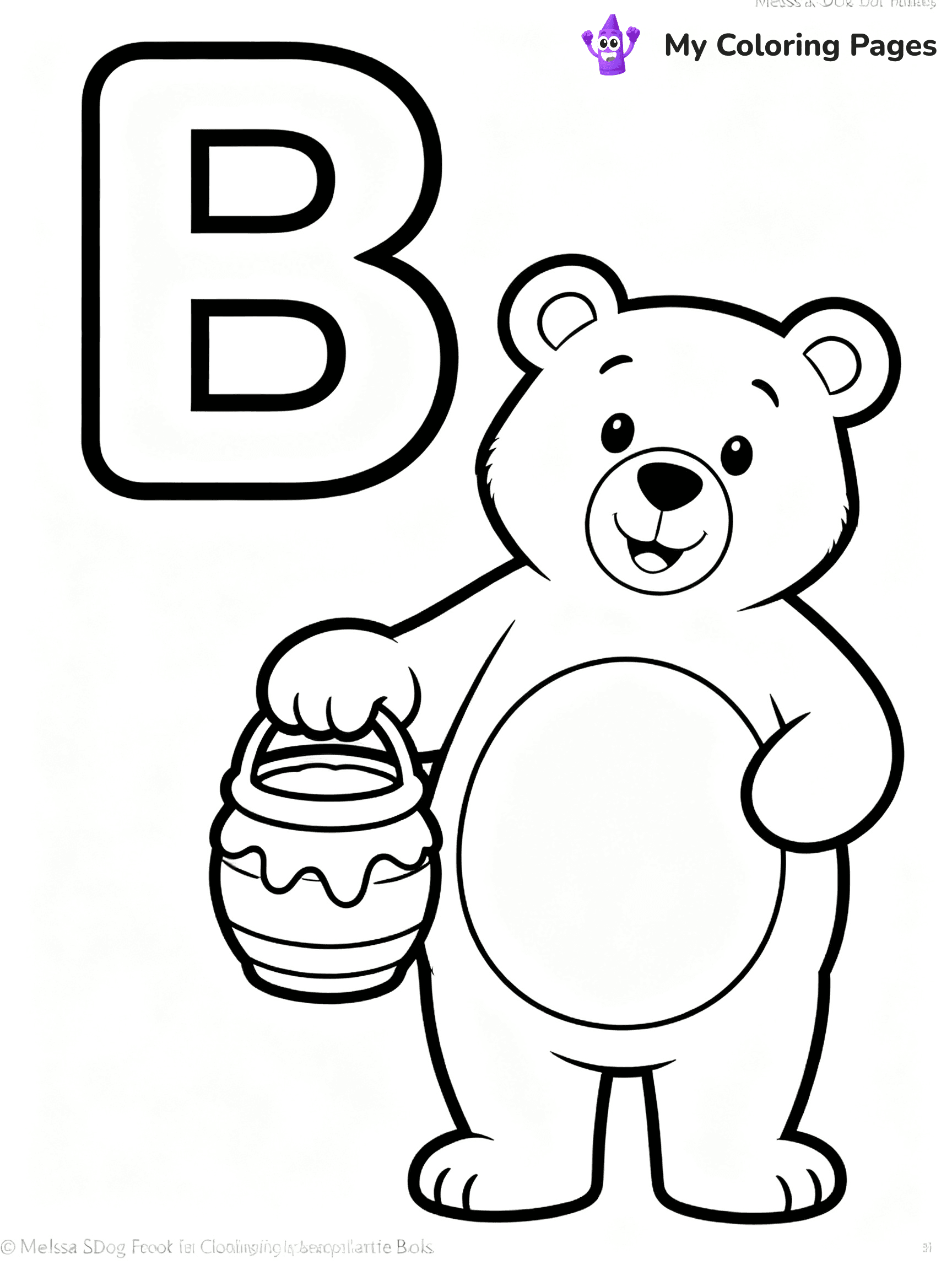 Letter B Coloring Pages - 38