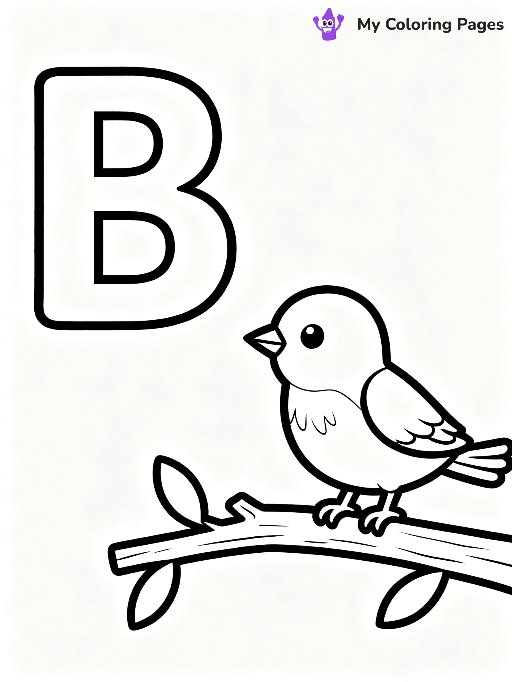 Letter B Coloring Pages - 9