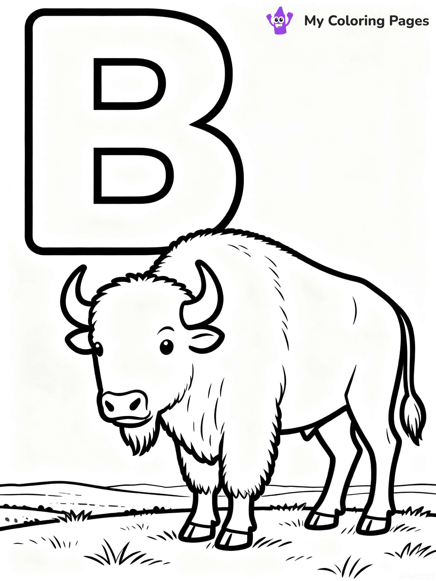 Letter B Coloring Pages - 1