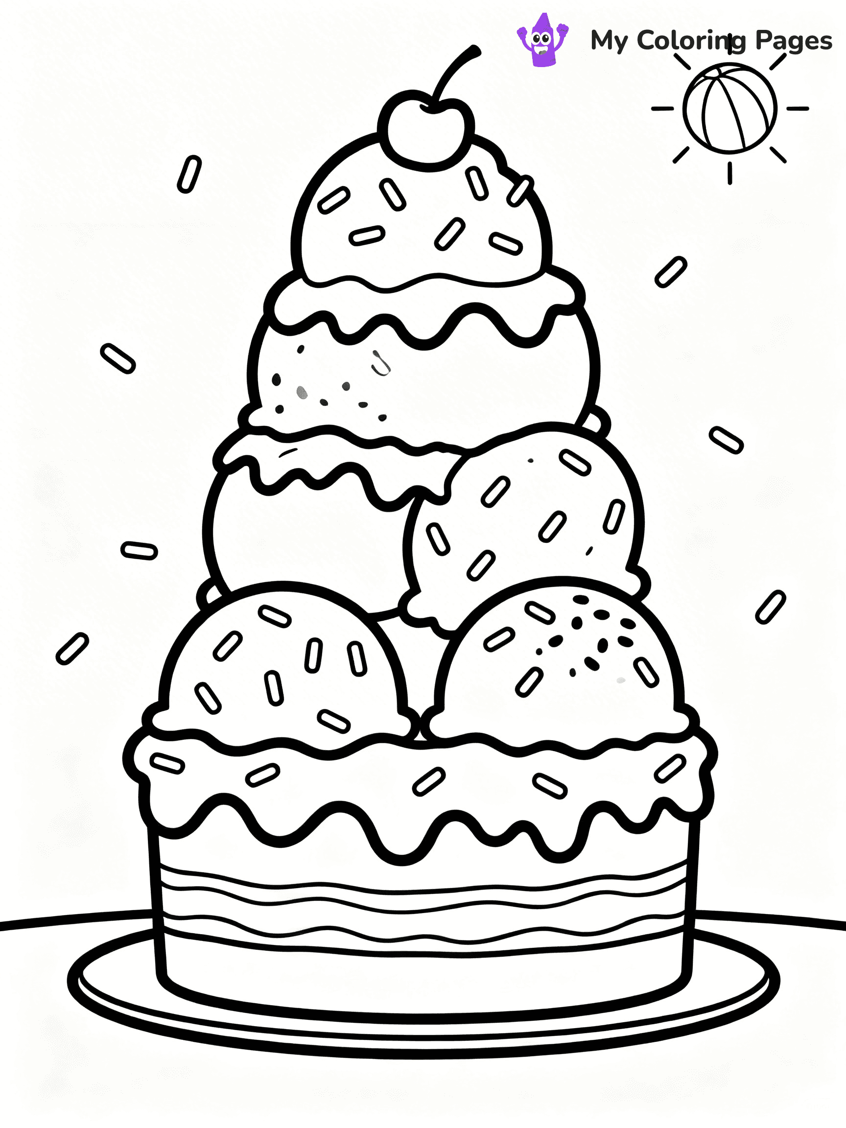 Cake Coloring Pages For Adults - 24