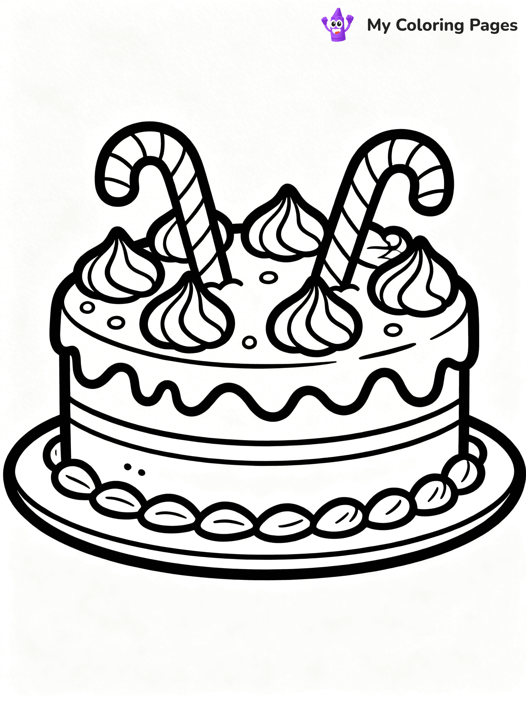 Cake Coloring Pages For Adults - 21