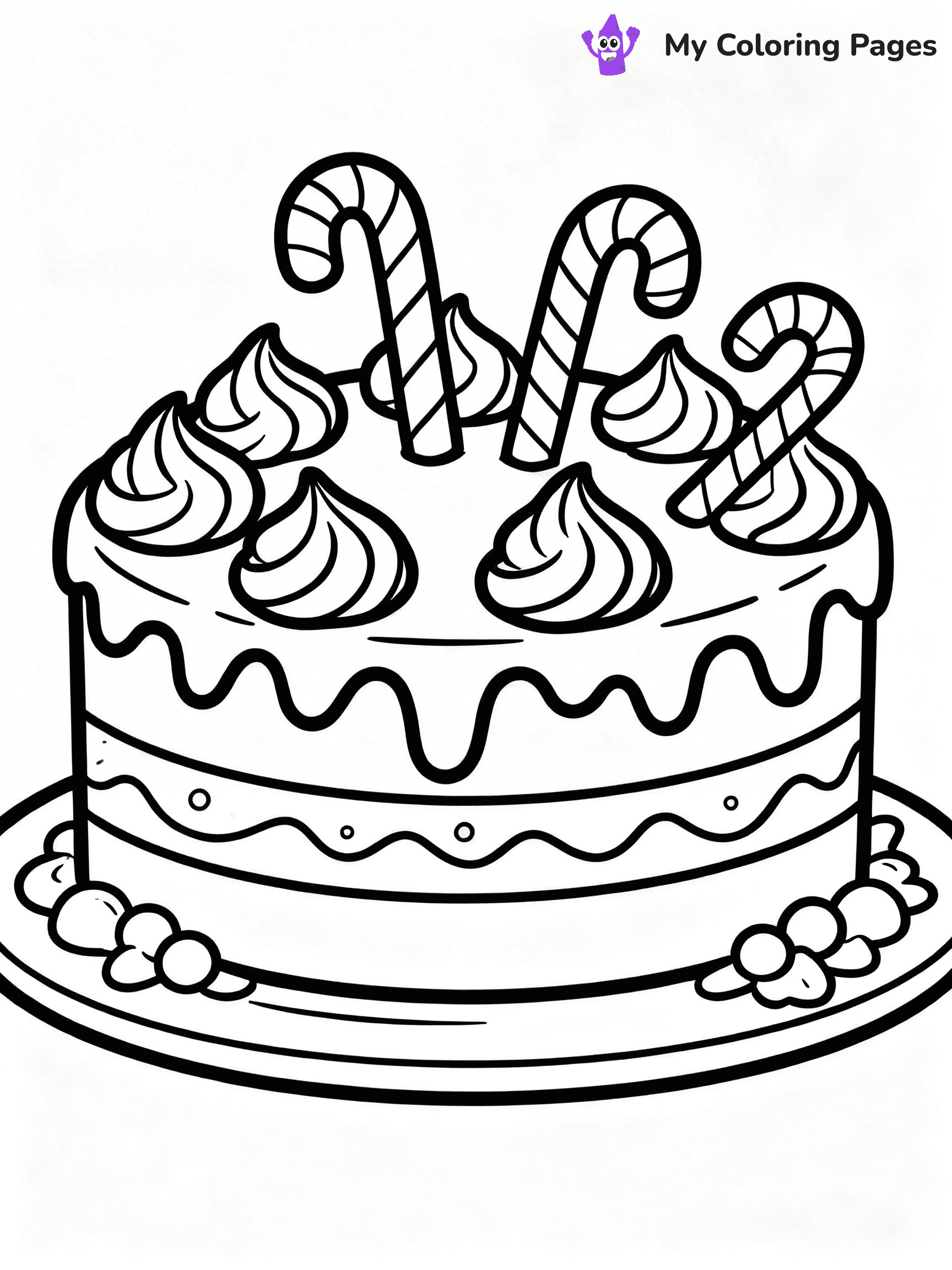 Cake Coloring Pages For Adults - 19