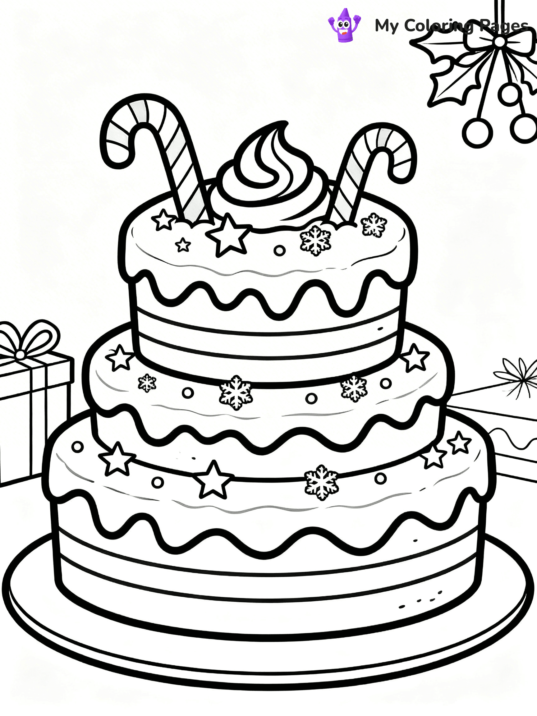 Cake Coloring Pages For Adults - 16