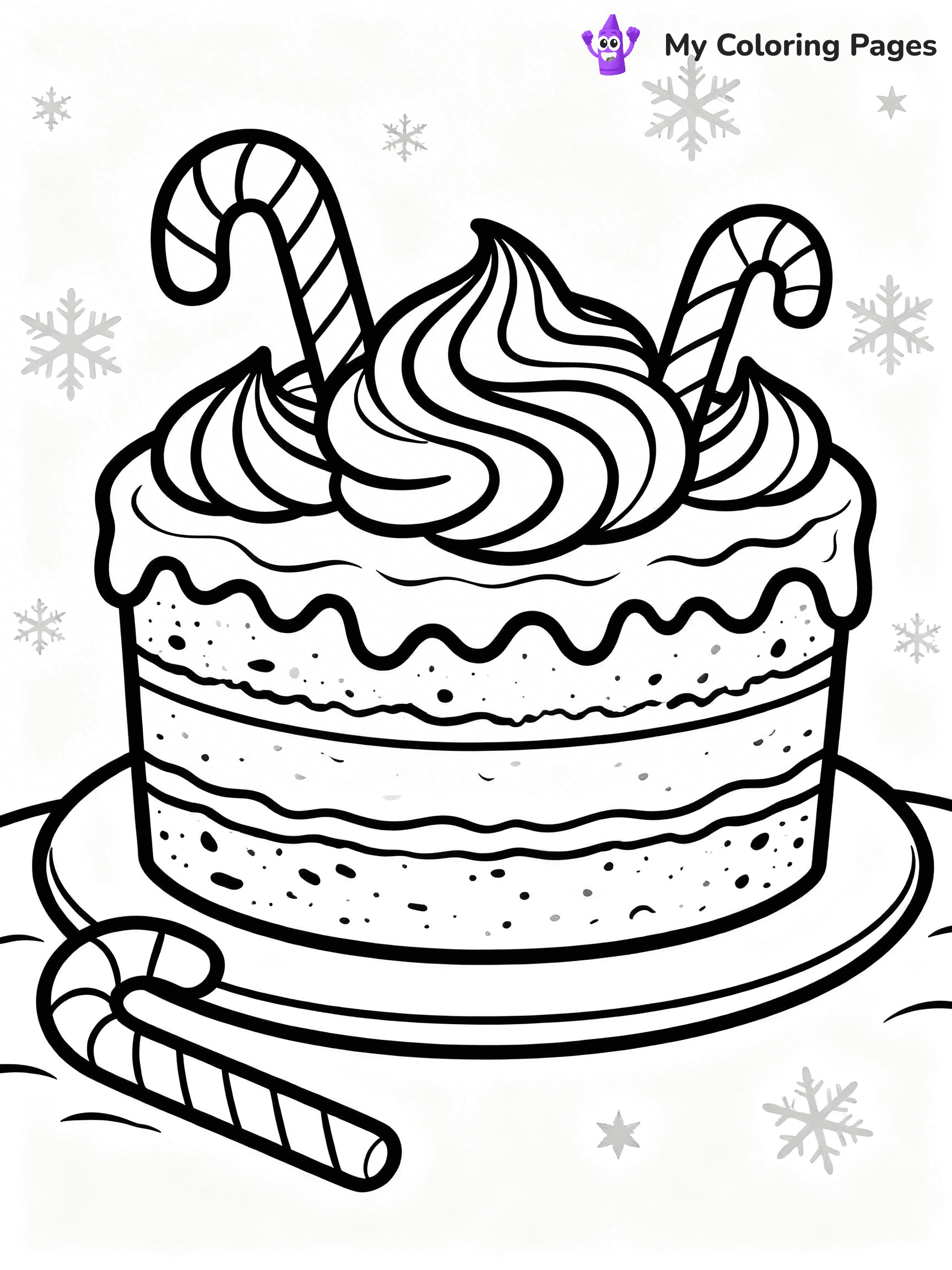 Cake Coloring Pages For Adults - 15