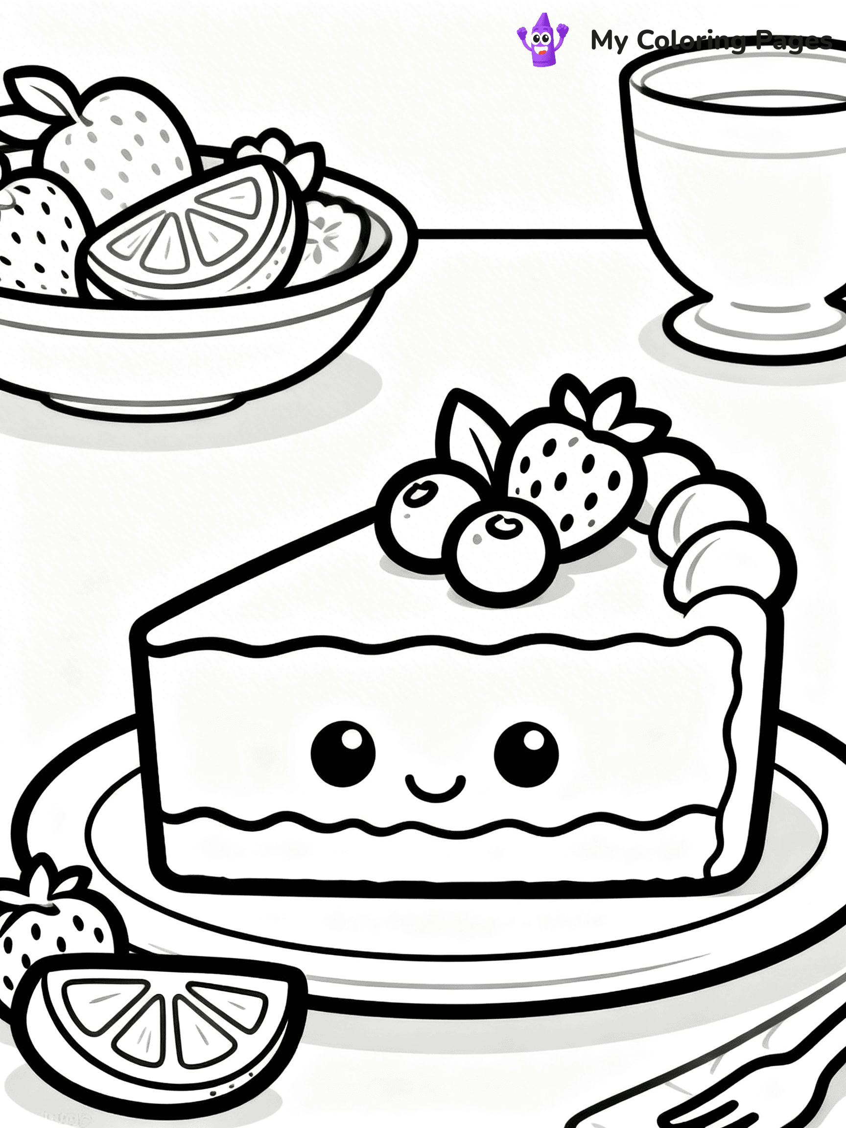 Cake Coloring Pages For Adults - 7
