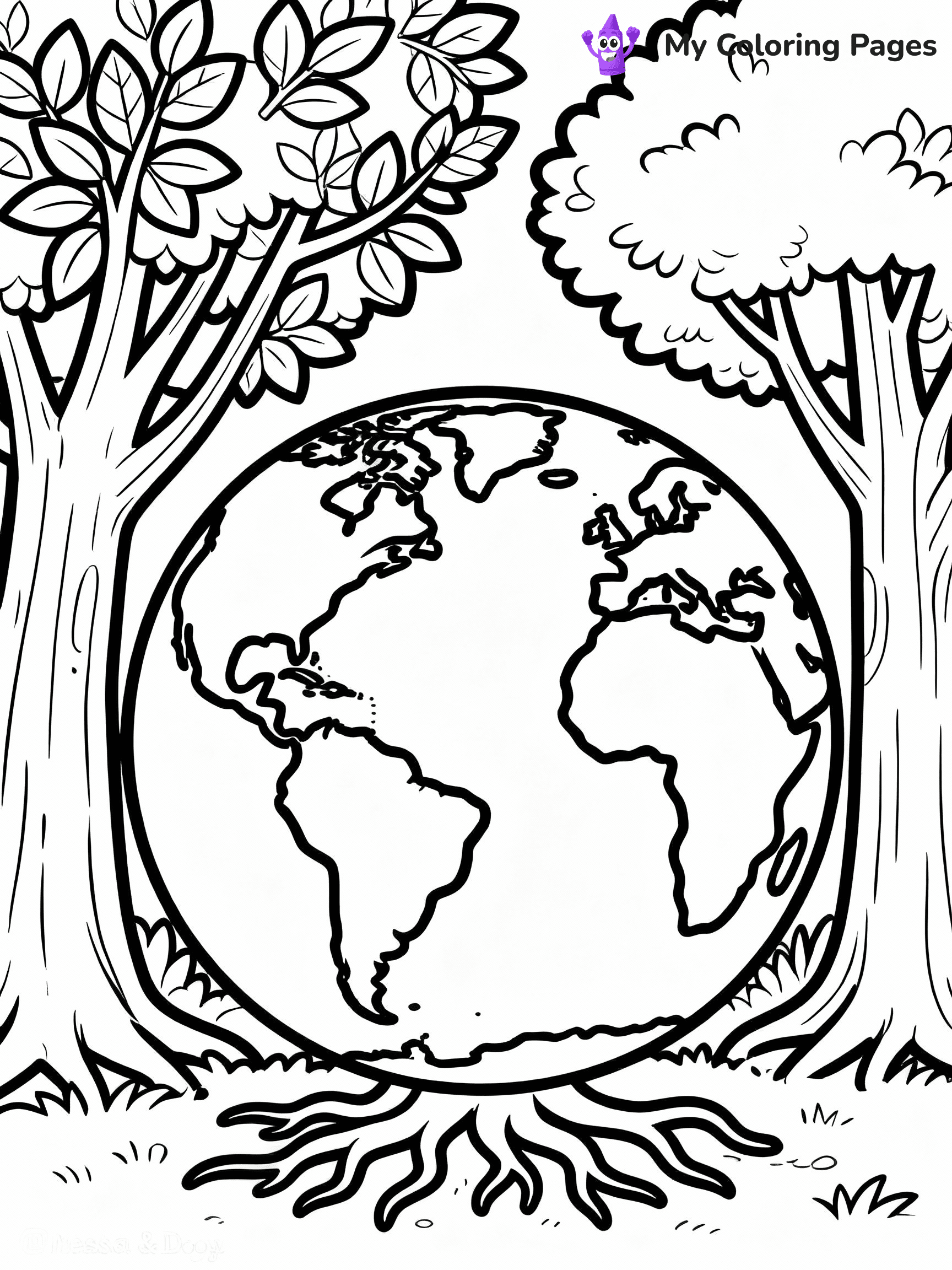 Earth Coloring Pages - 25