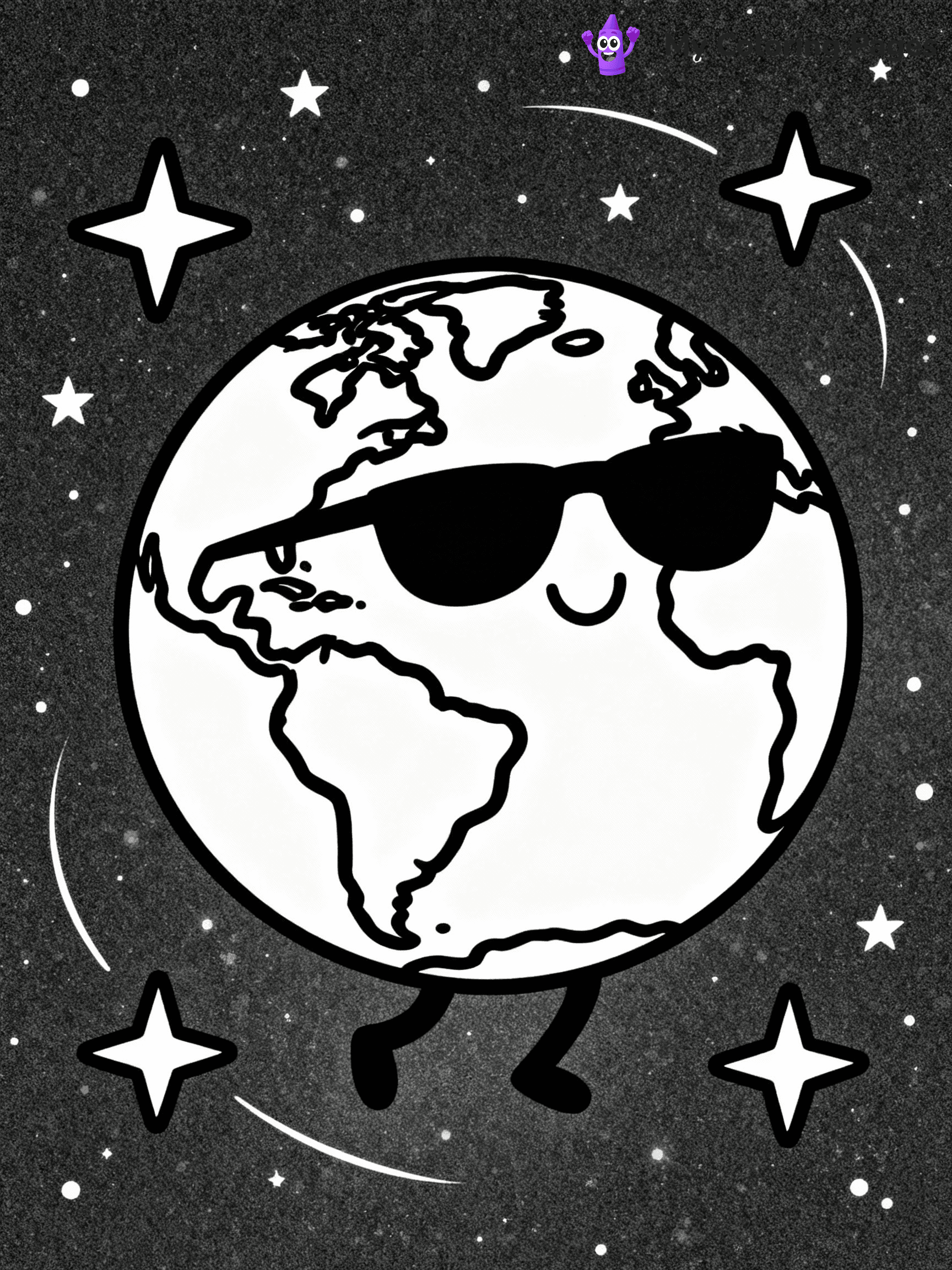 Earth Coloring Pages - 3
