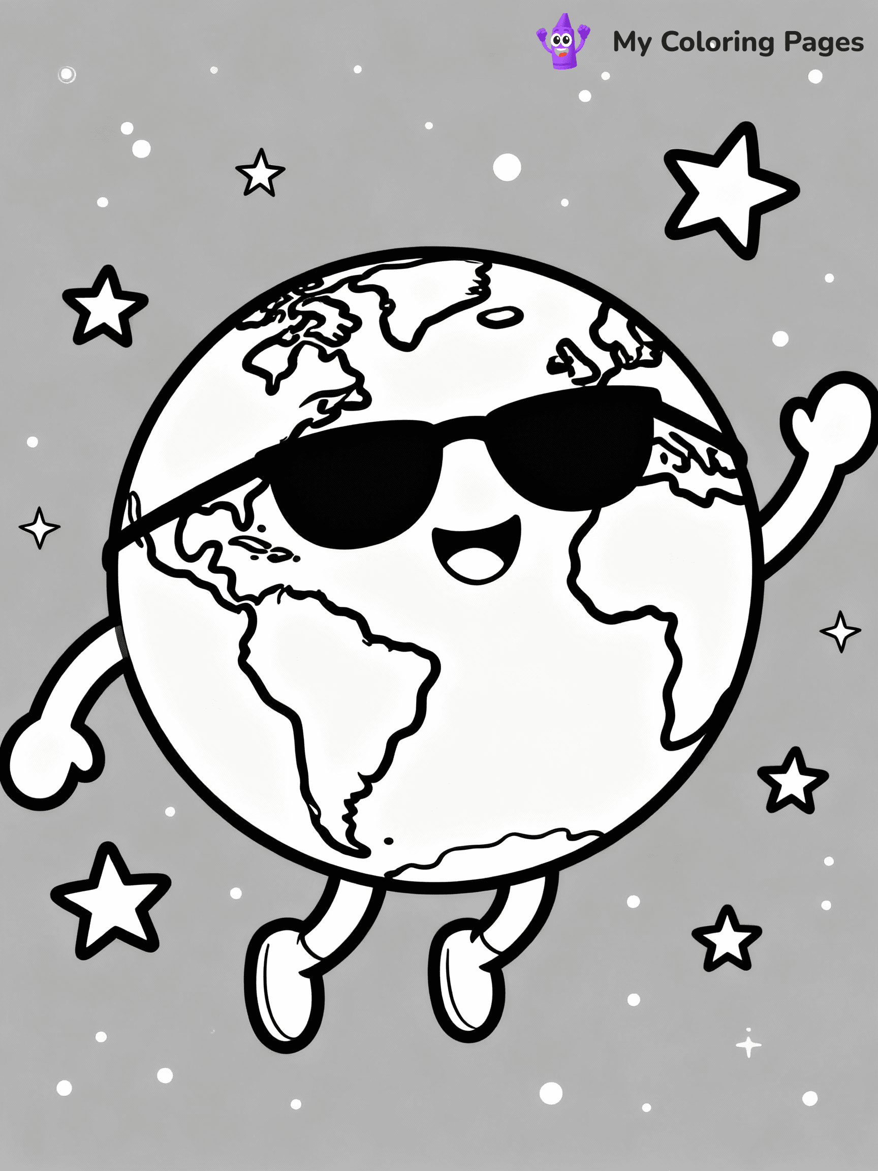 Earth Coloring Pages - 1