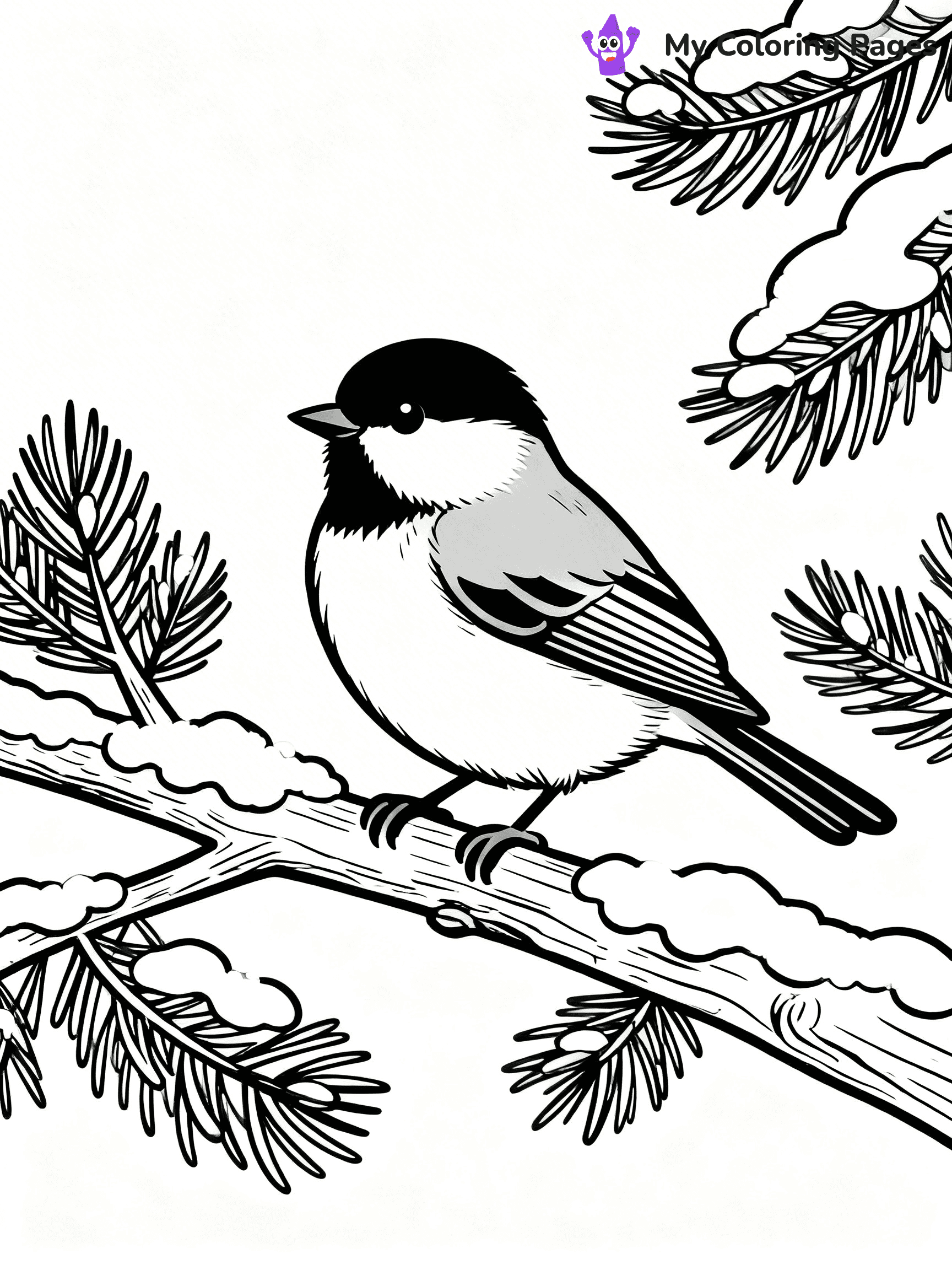 Chickadee Coloring Pages - 18