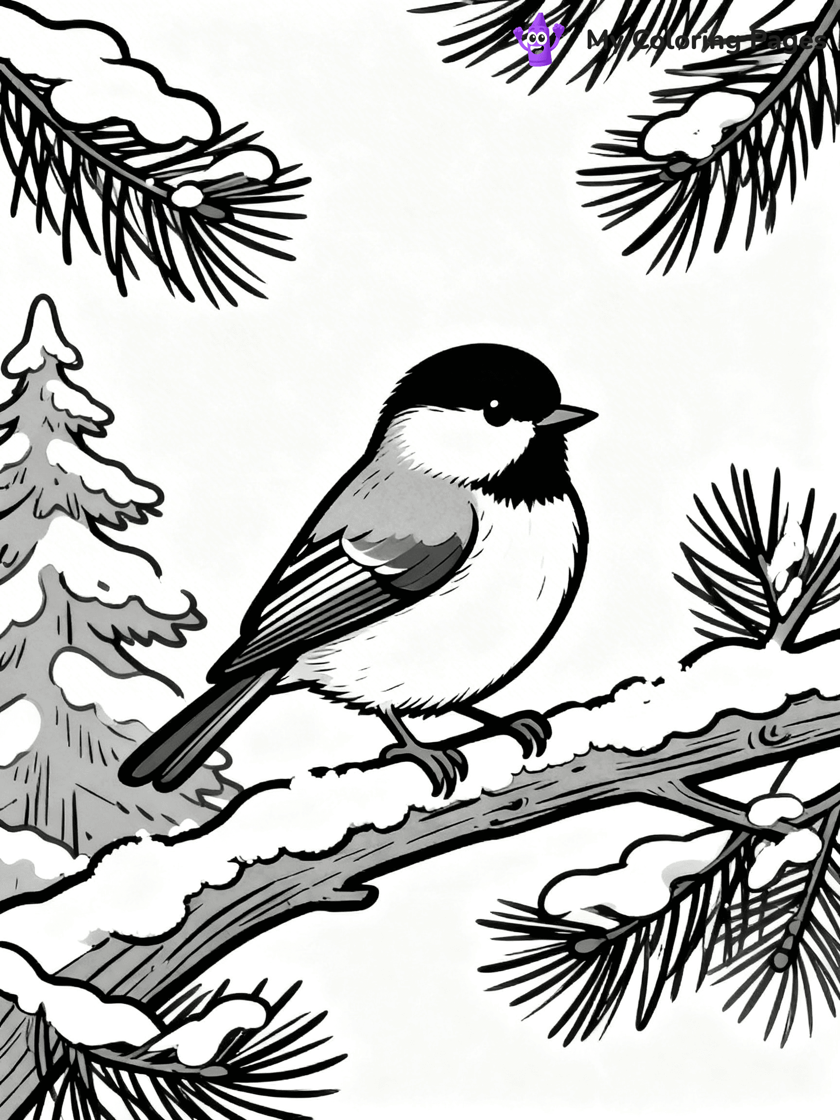 Chickadee Coloring Pages - 17