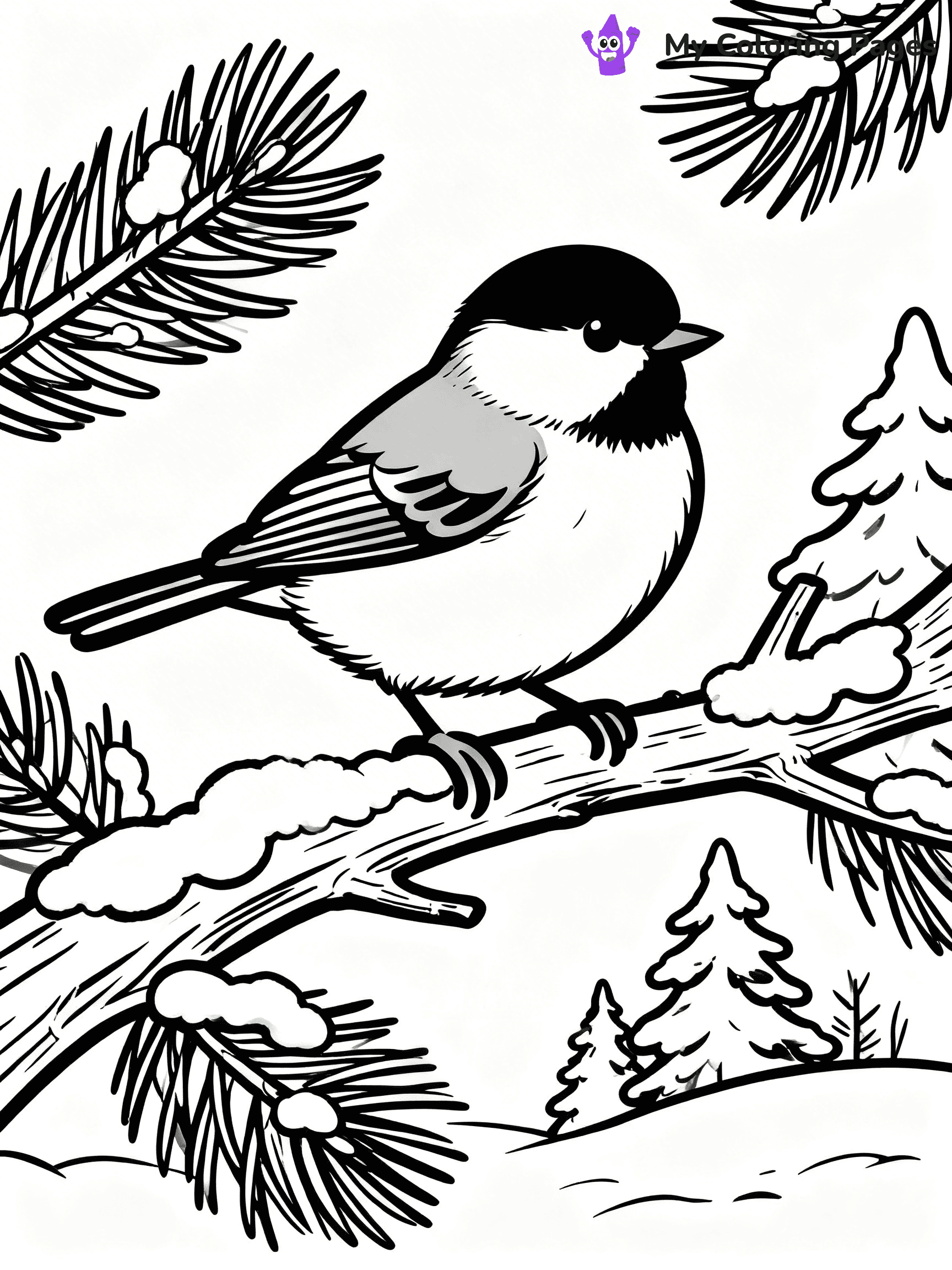 Chickadee Coloring Pages - 16