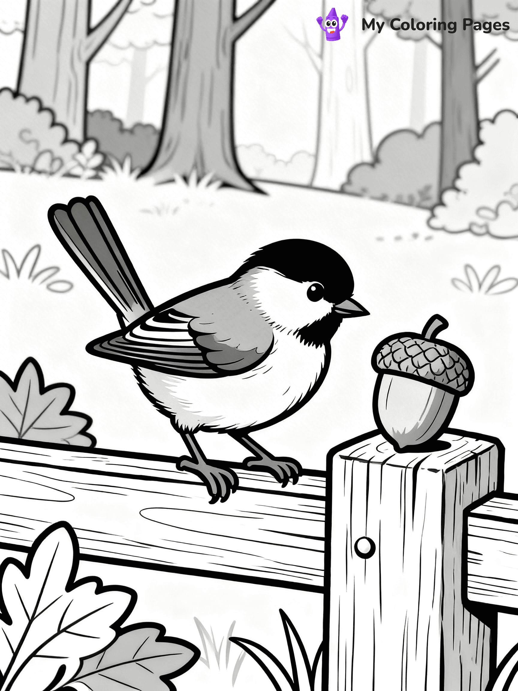 Chickadee Coloring Pages - 9