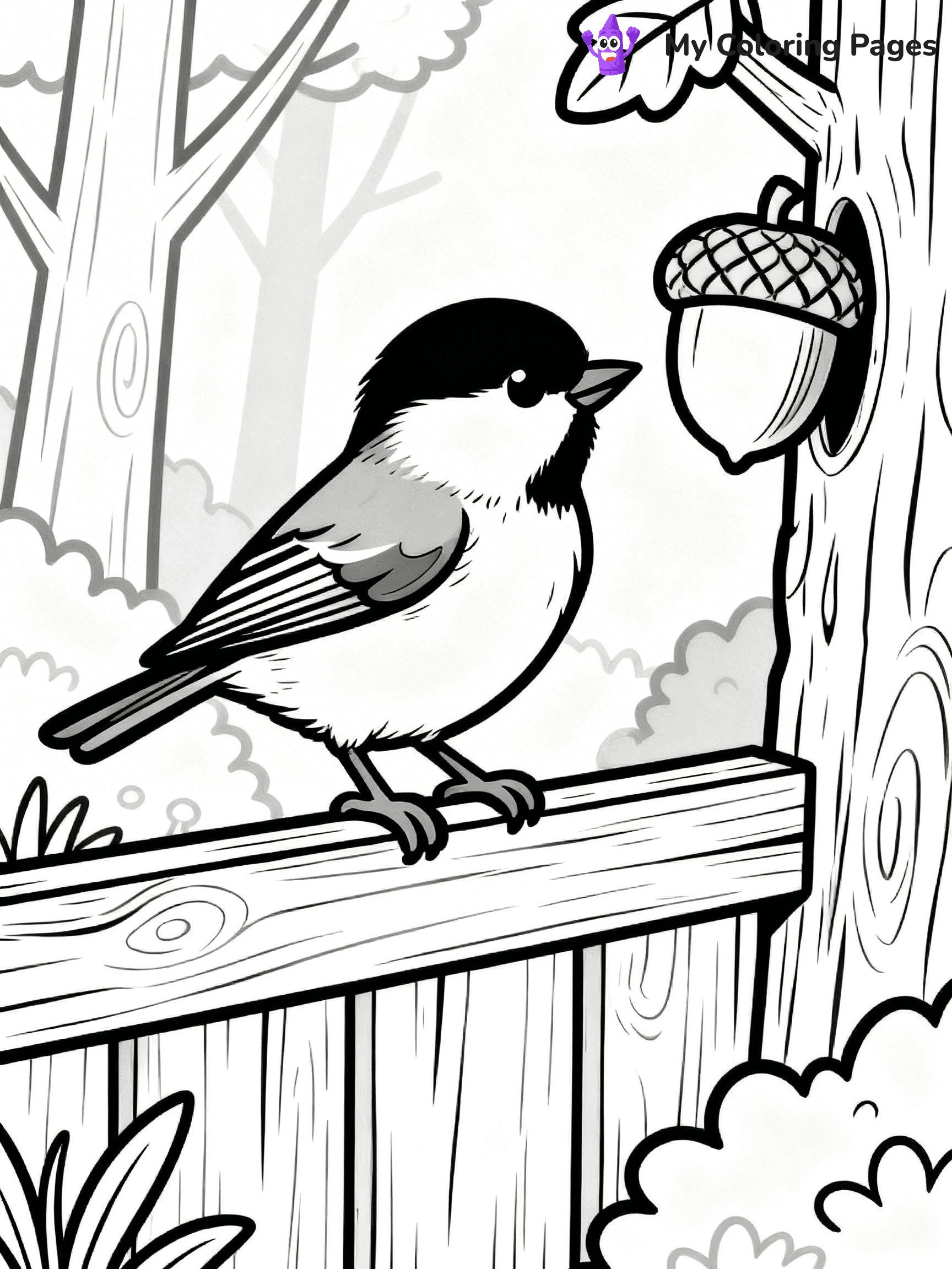 Chickadee Coloring Pages - 8