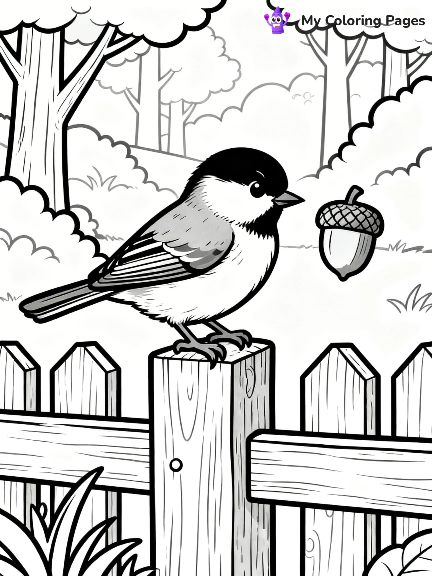 Chickadee Coloring Pages - 6