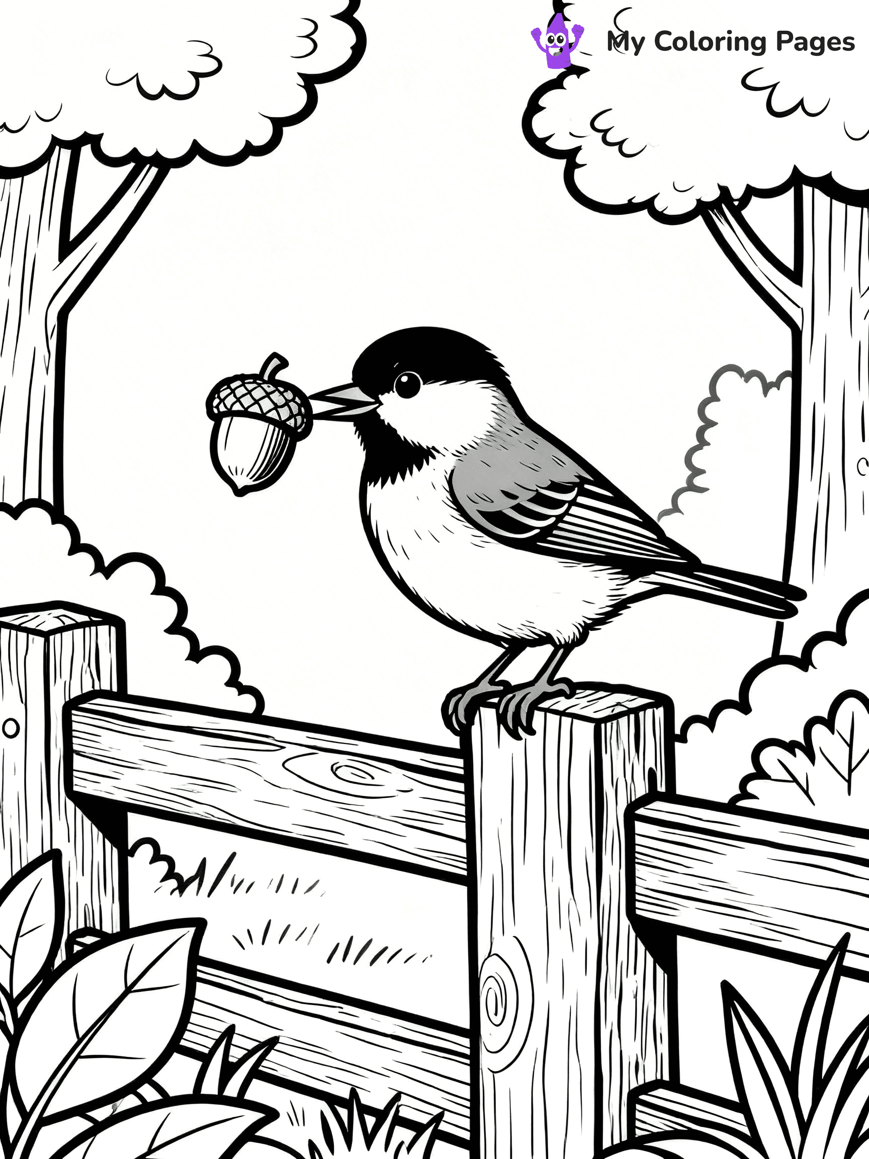 Chickadee Coloring Pages - 4
