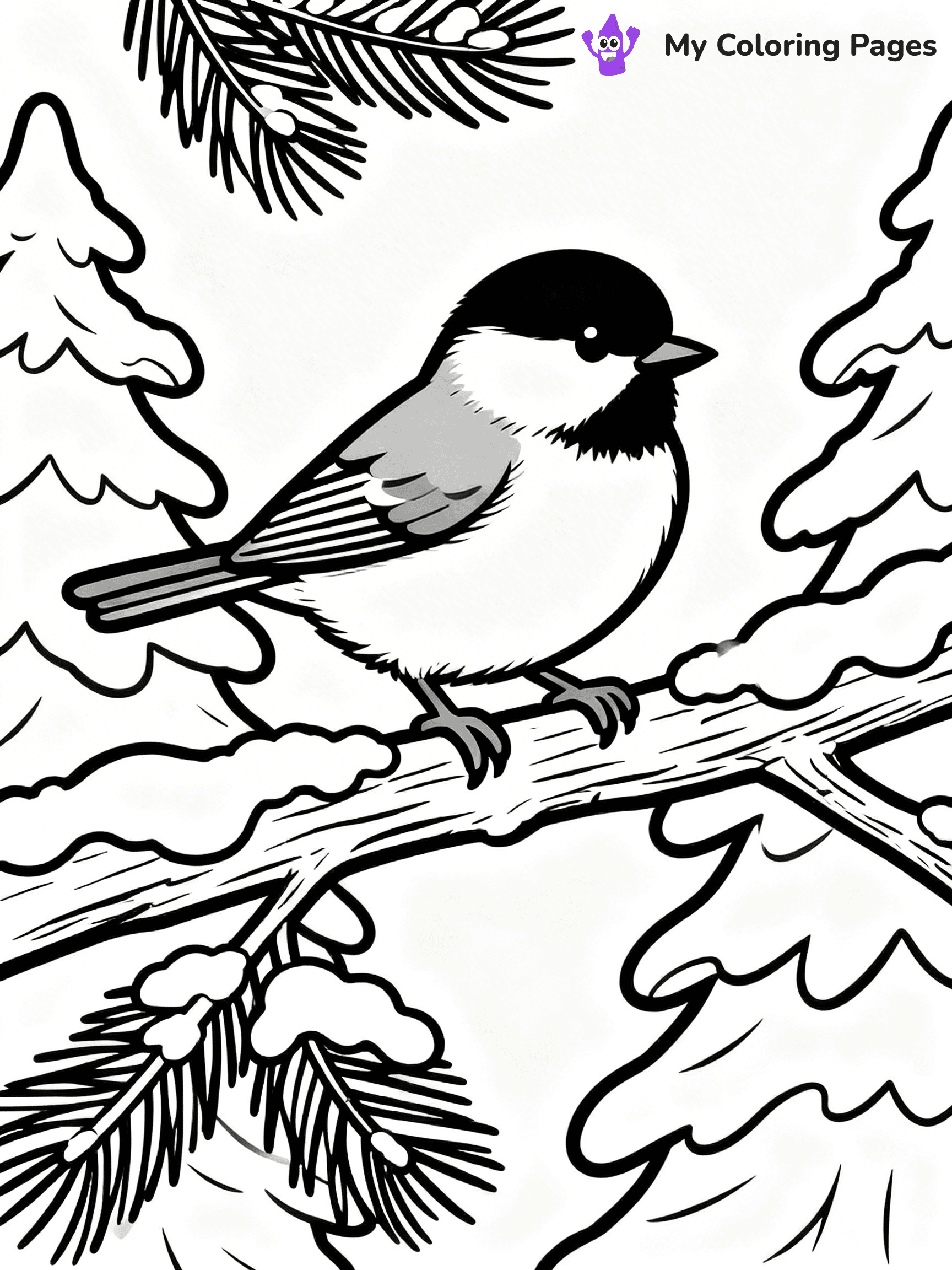 Chickadee Coloring Pages - 3
