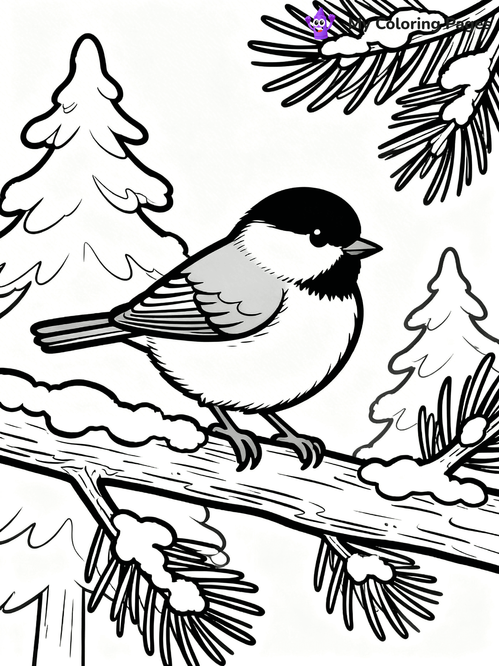 Chickadee Coloring Pages - 2