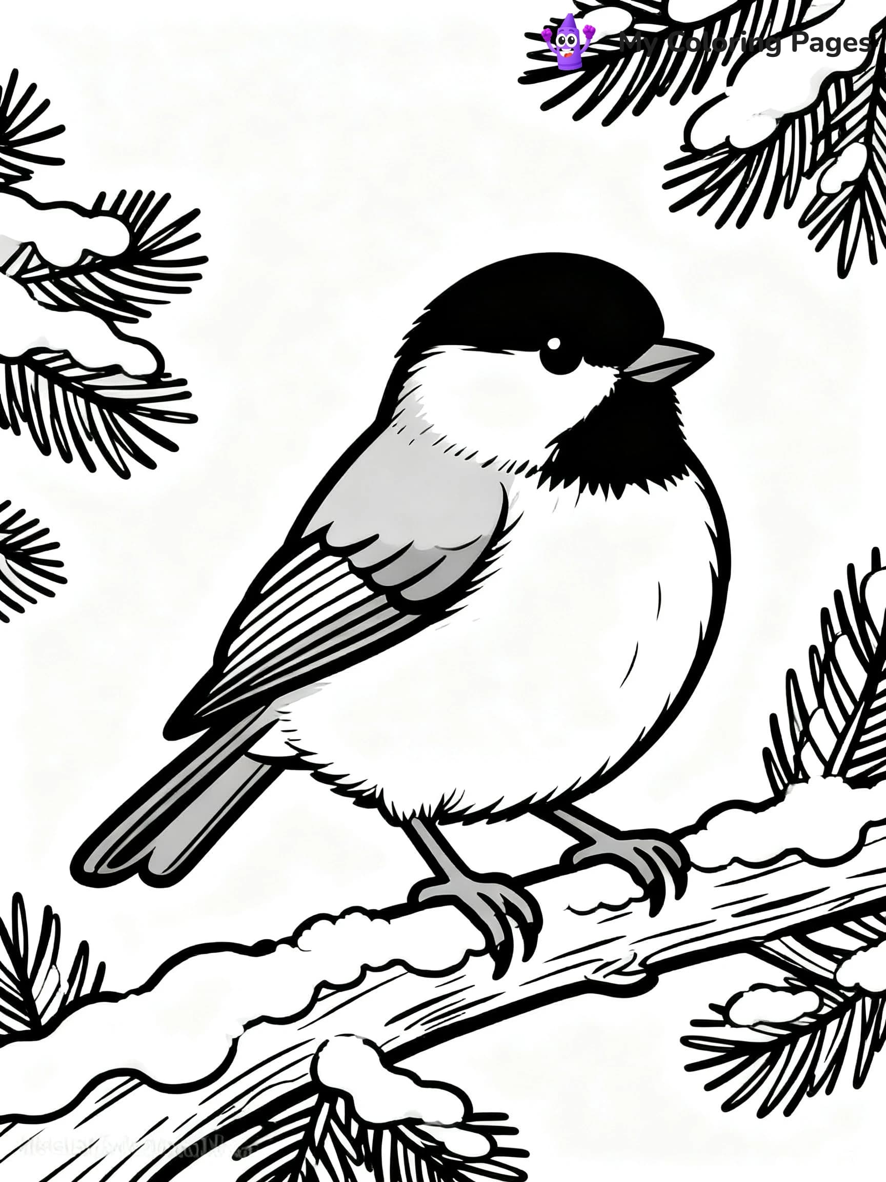 Chickadee Coloring Pages - 7