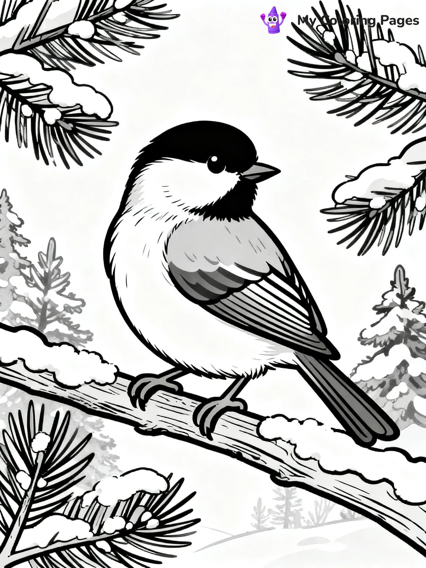 Chickadee Coloring Pages - 6