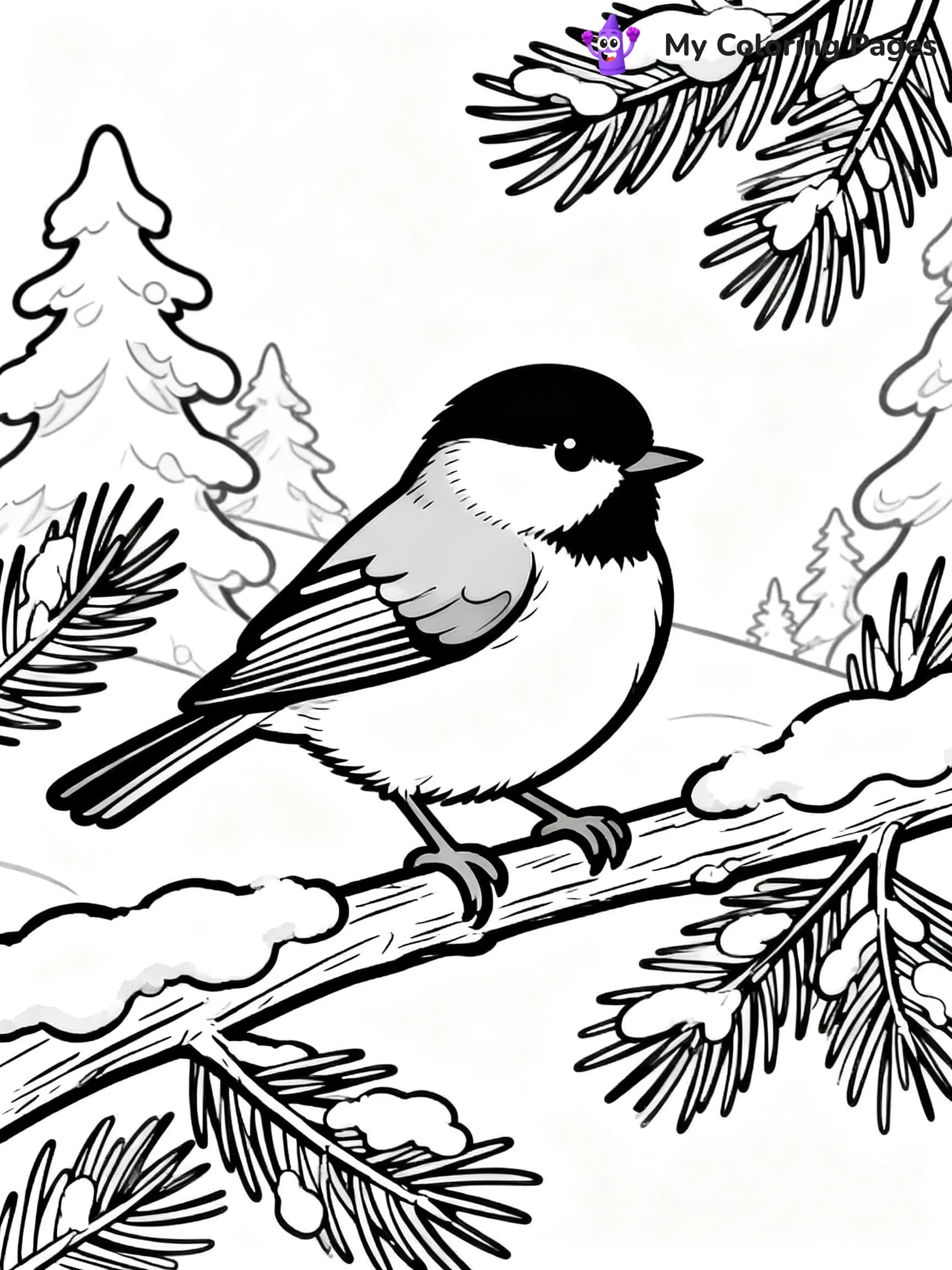 Chickadee Coloring Pages - 4