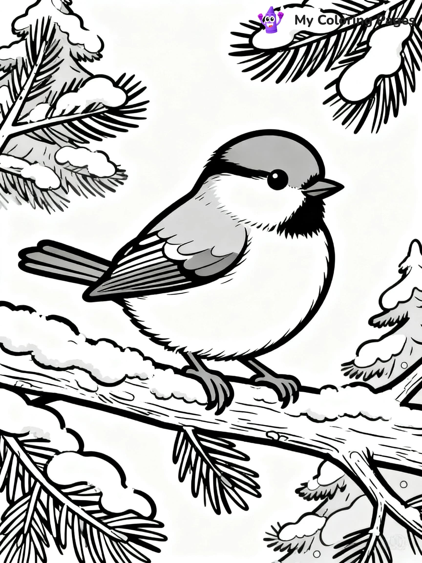 Chickadee Coloring Pages - 3