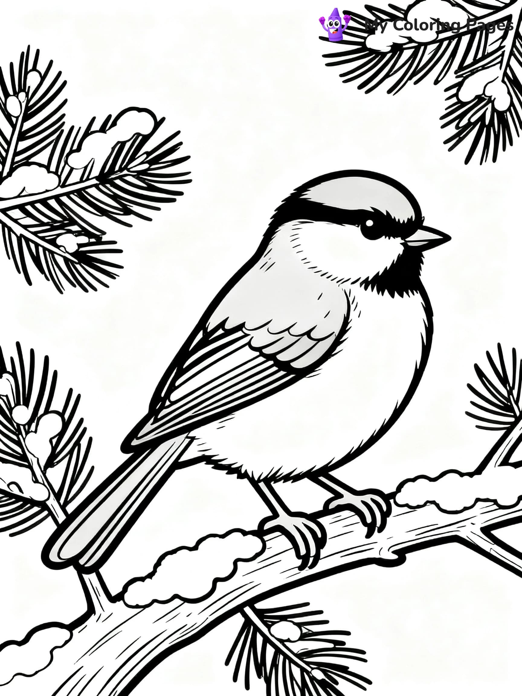Chickadee Coloring Pages - 2