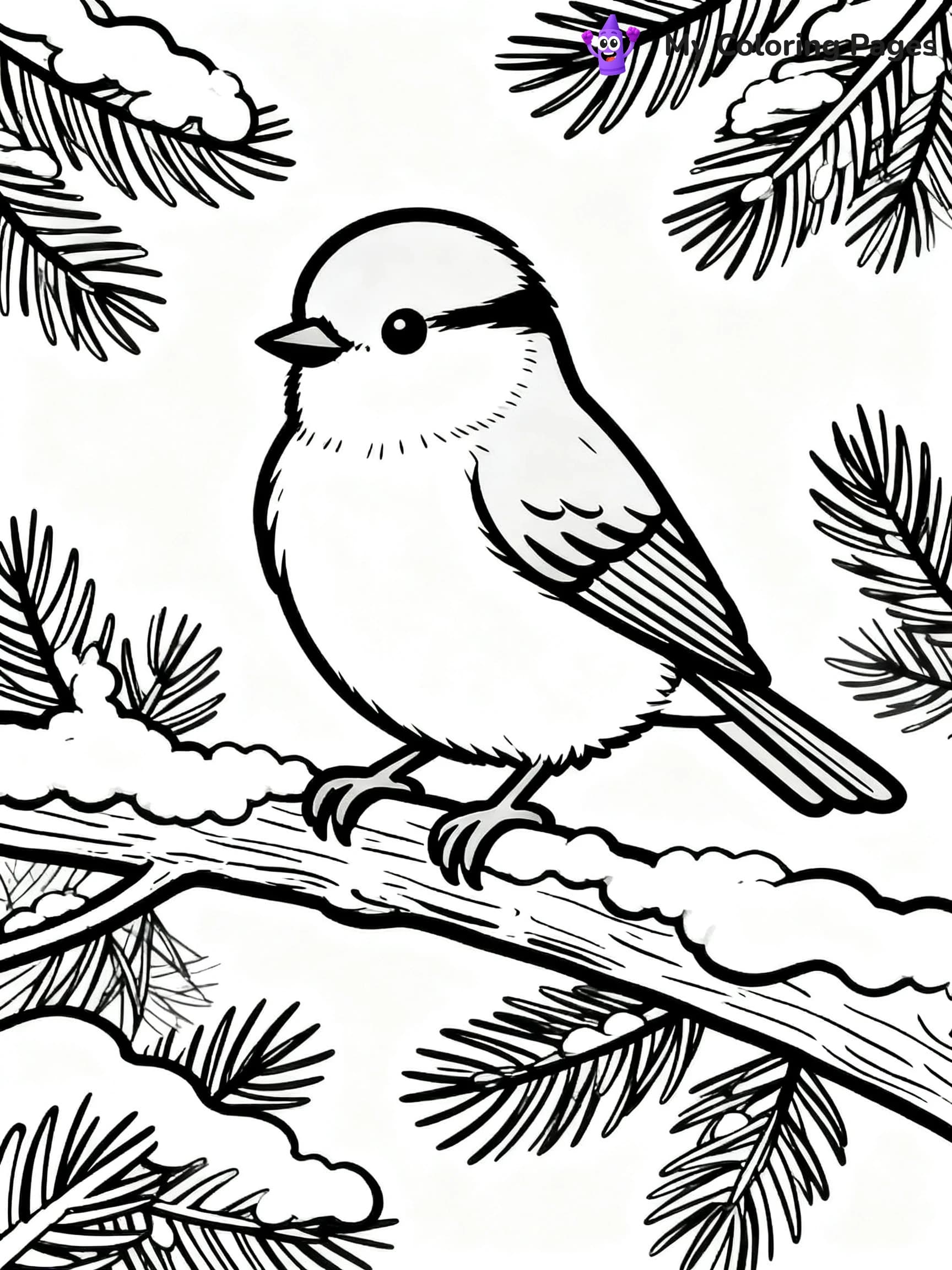 Chickadee Coloring Pages - 1