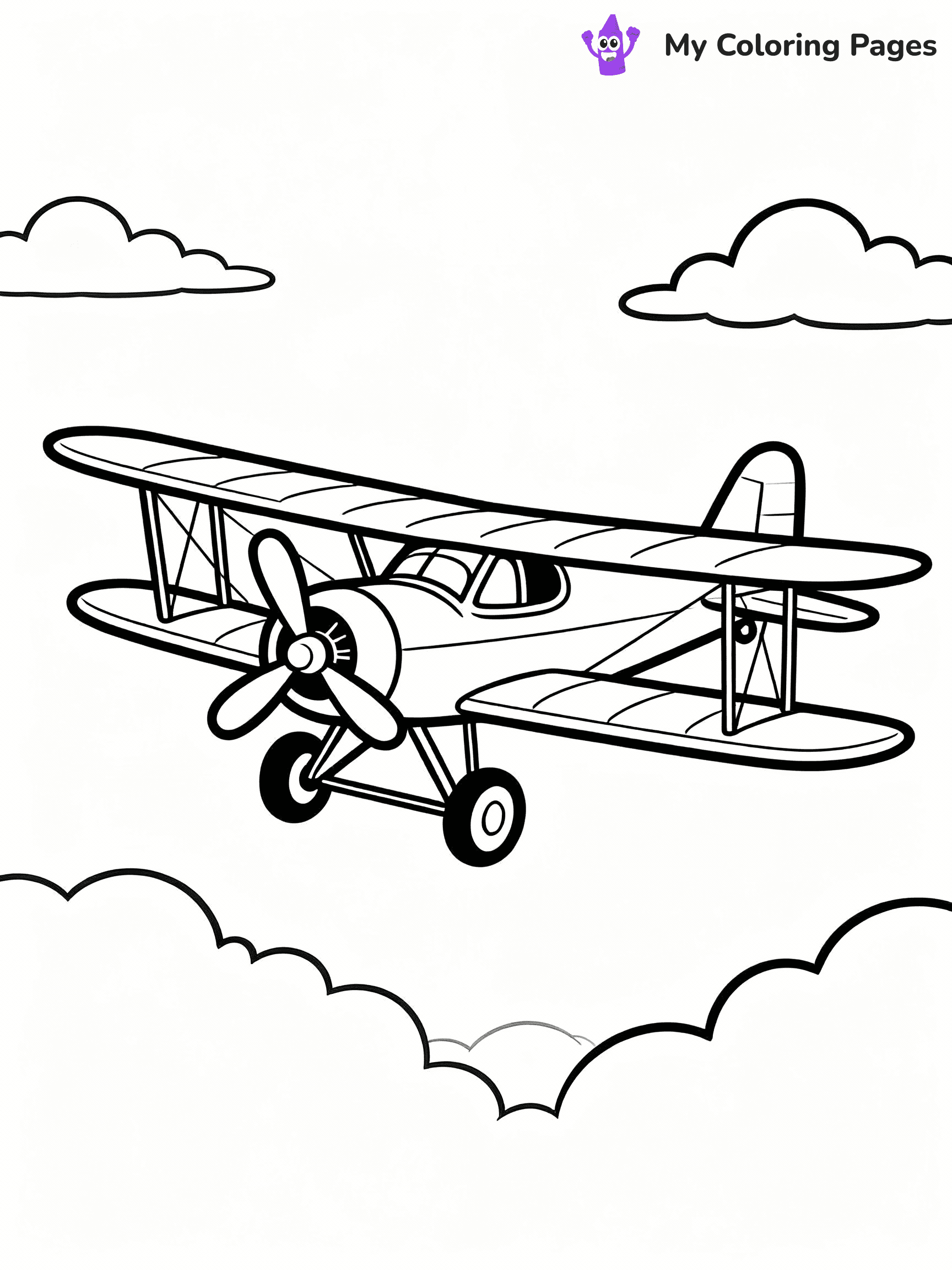 Airplane Coloring Pages - 41