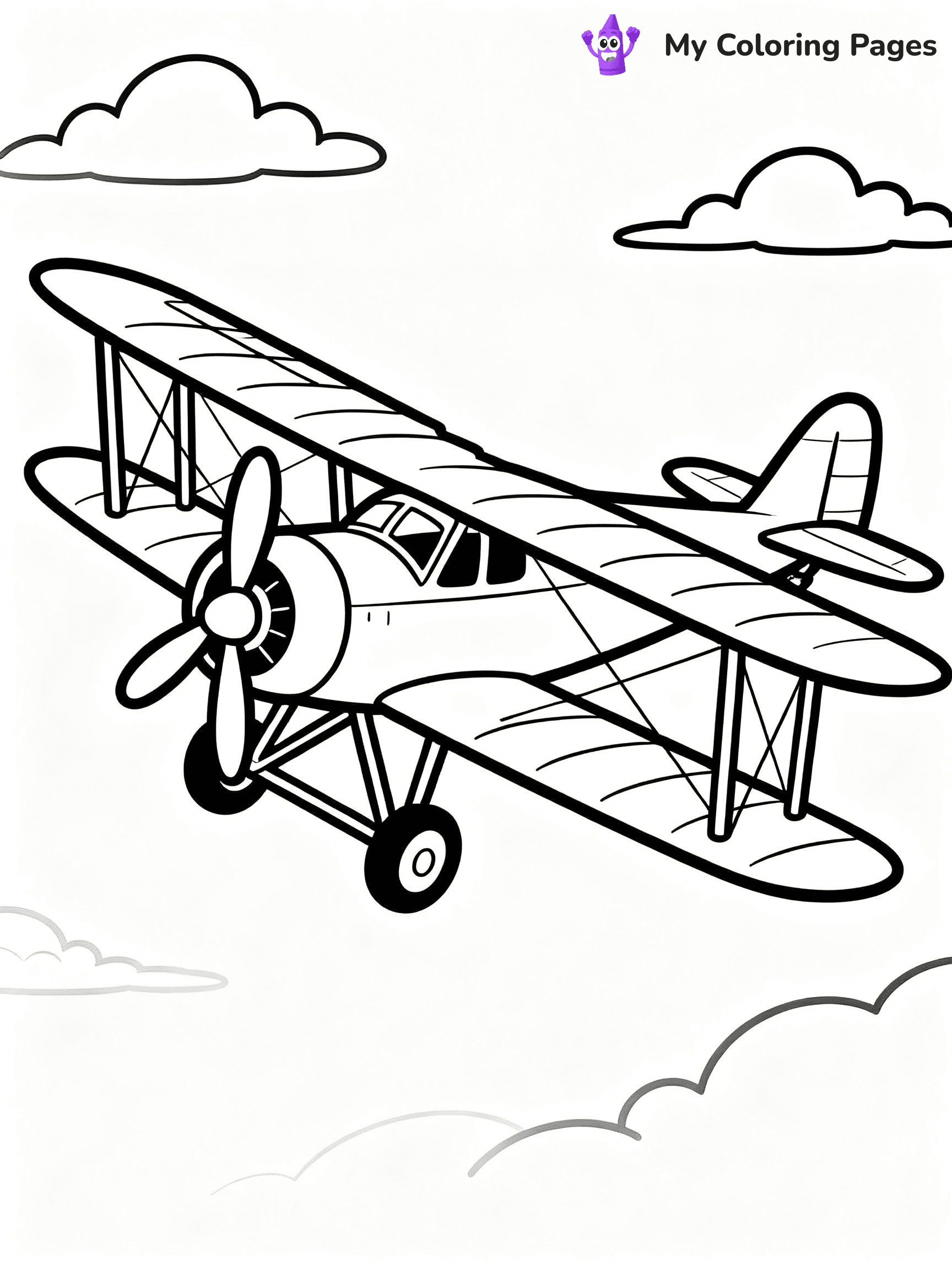 Airplane Coloring Pages - 38