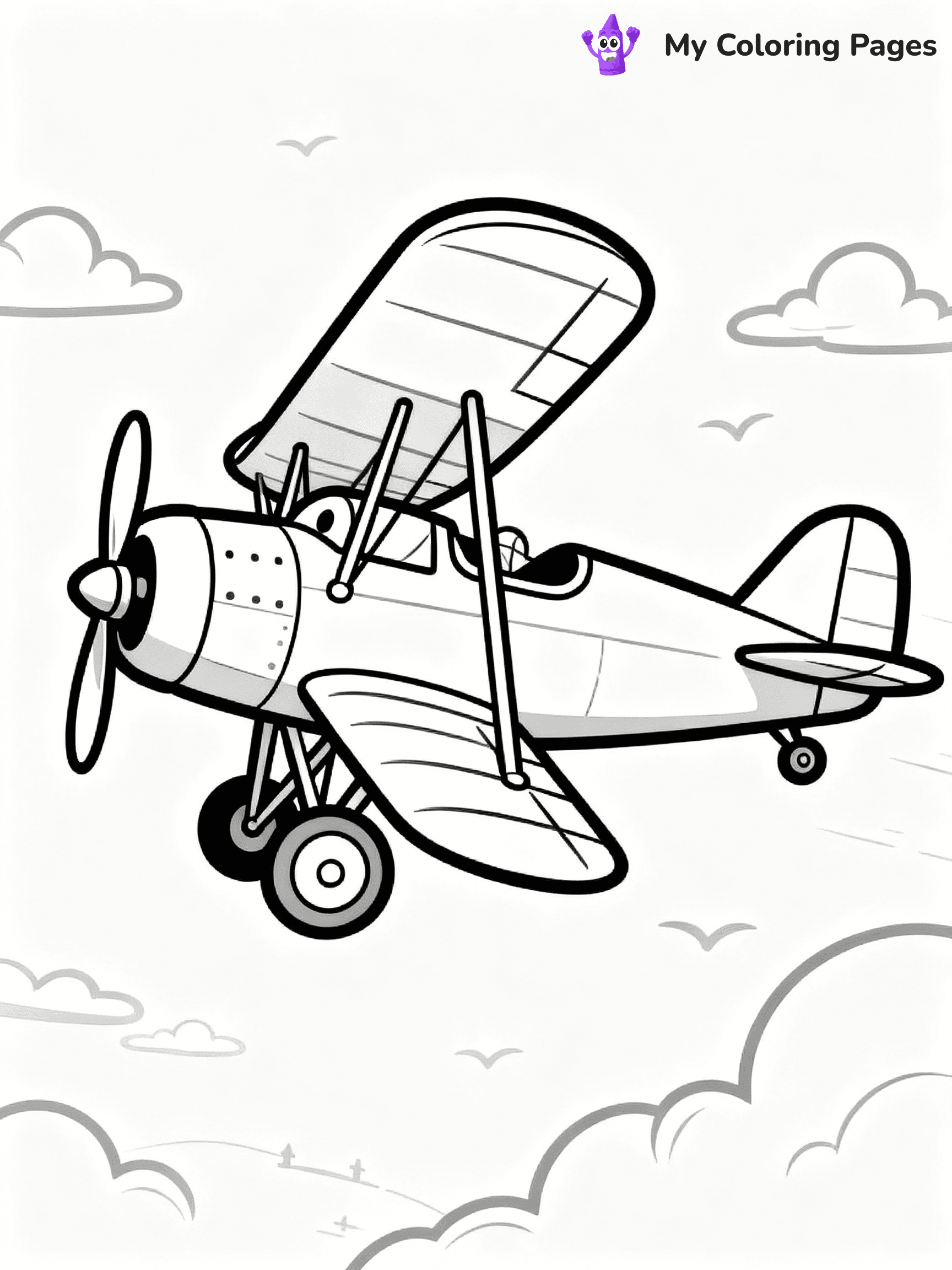 Airplane Coloring Pages - 37
