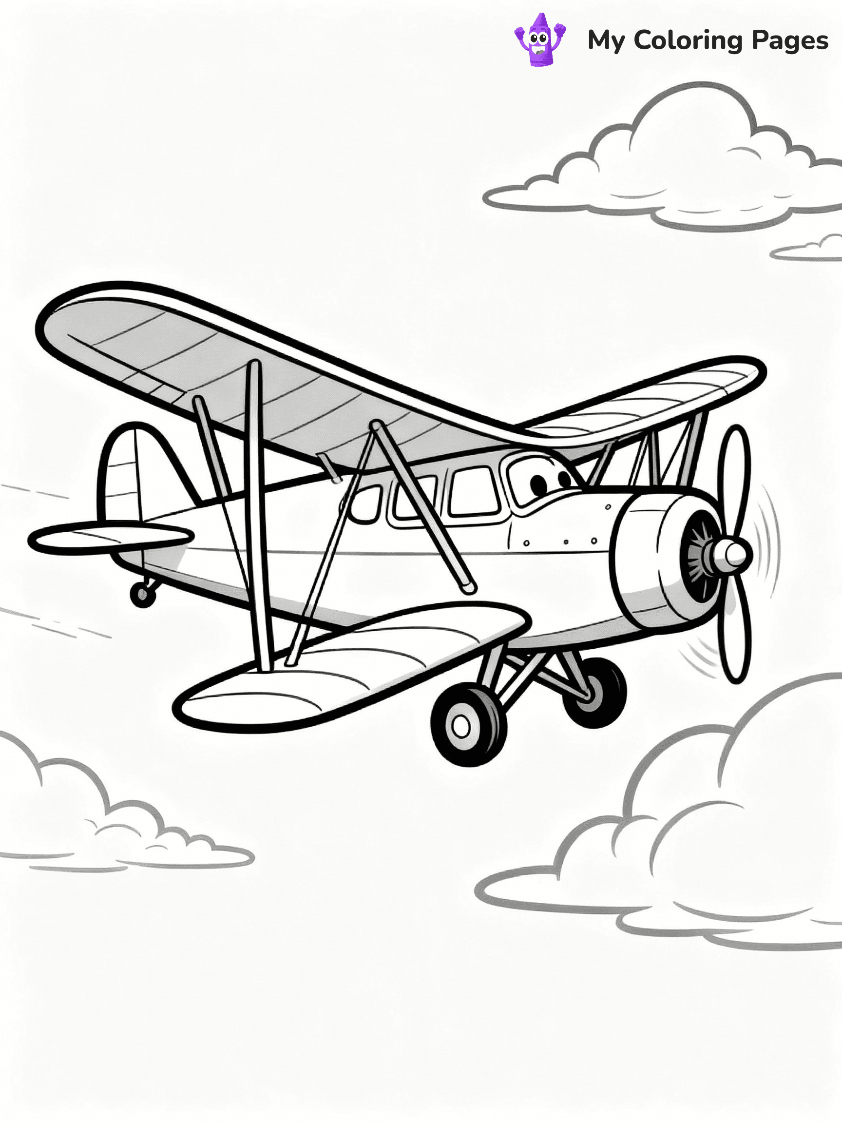 Airplane Coloring Pages - 36