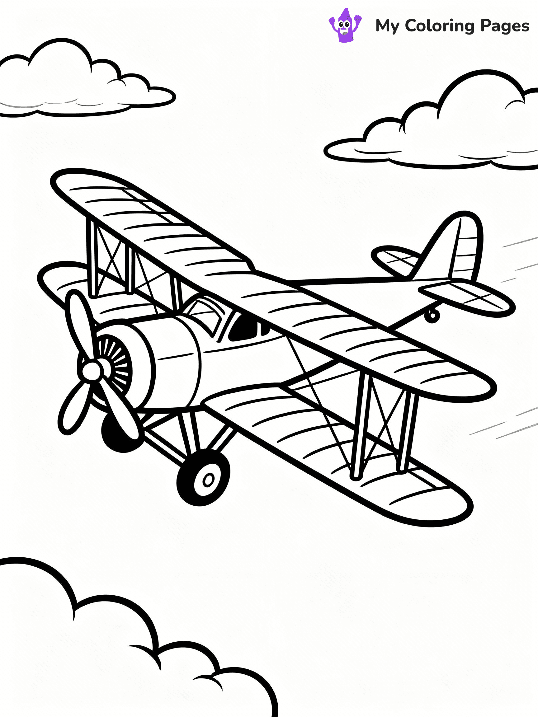 Airplane Coloring Pages - 35