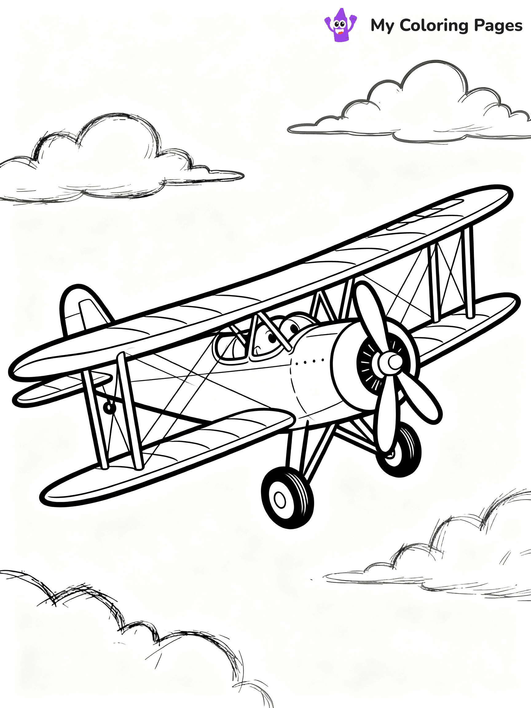Airplane Coloring Pages - 34