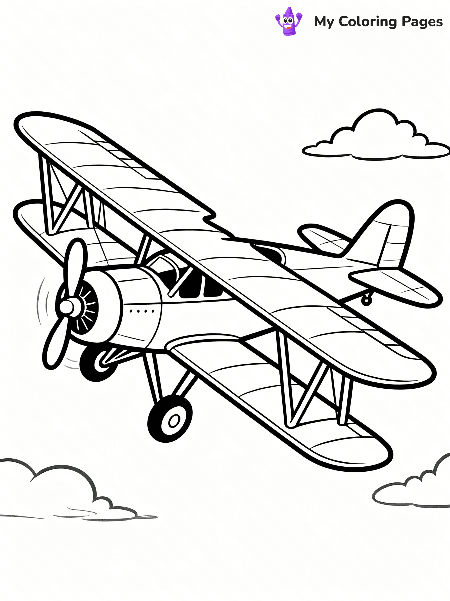 Airplane Coloring Pages - 33