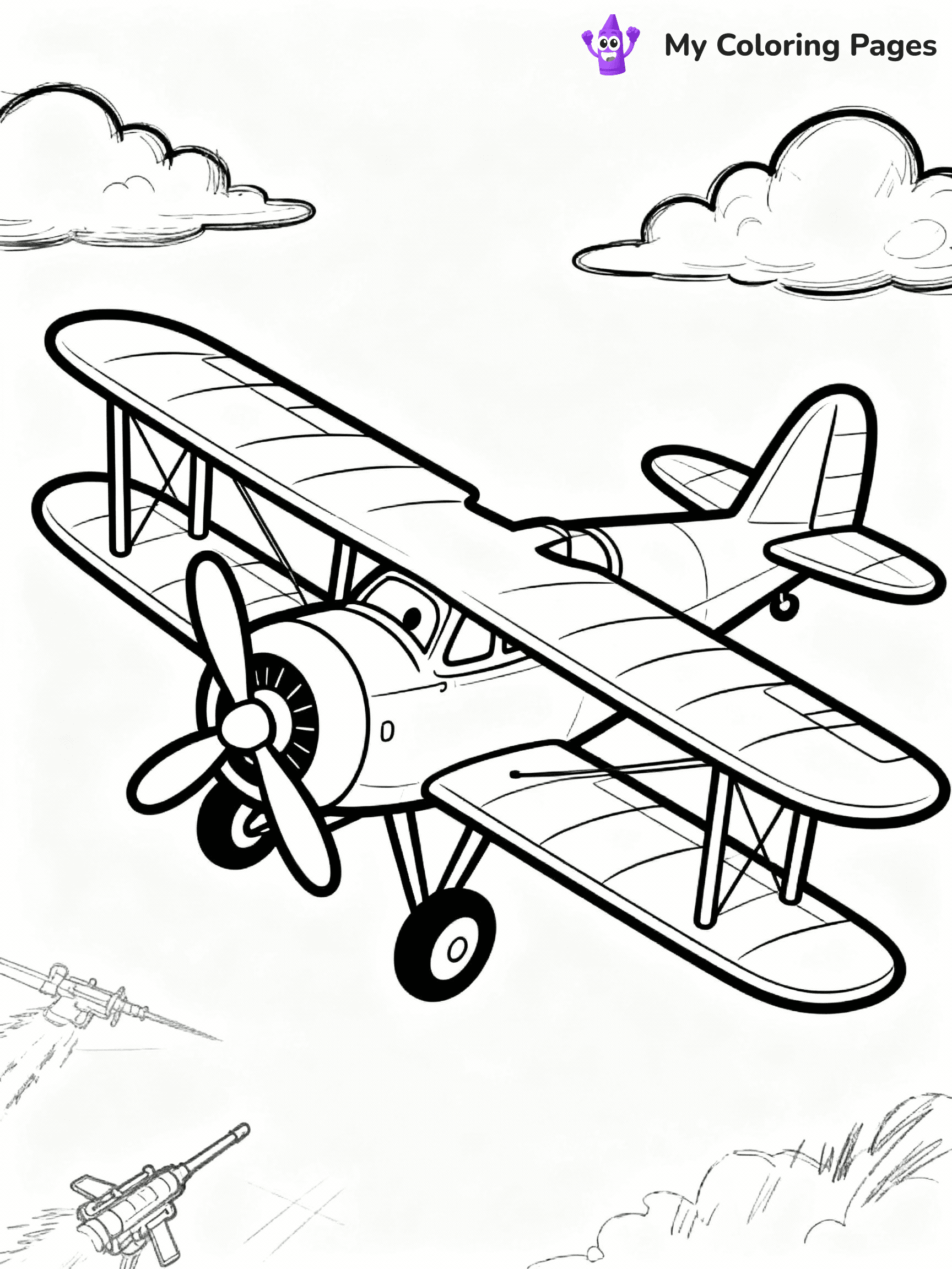 Airplane Coloring Pages - 32