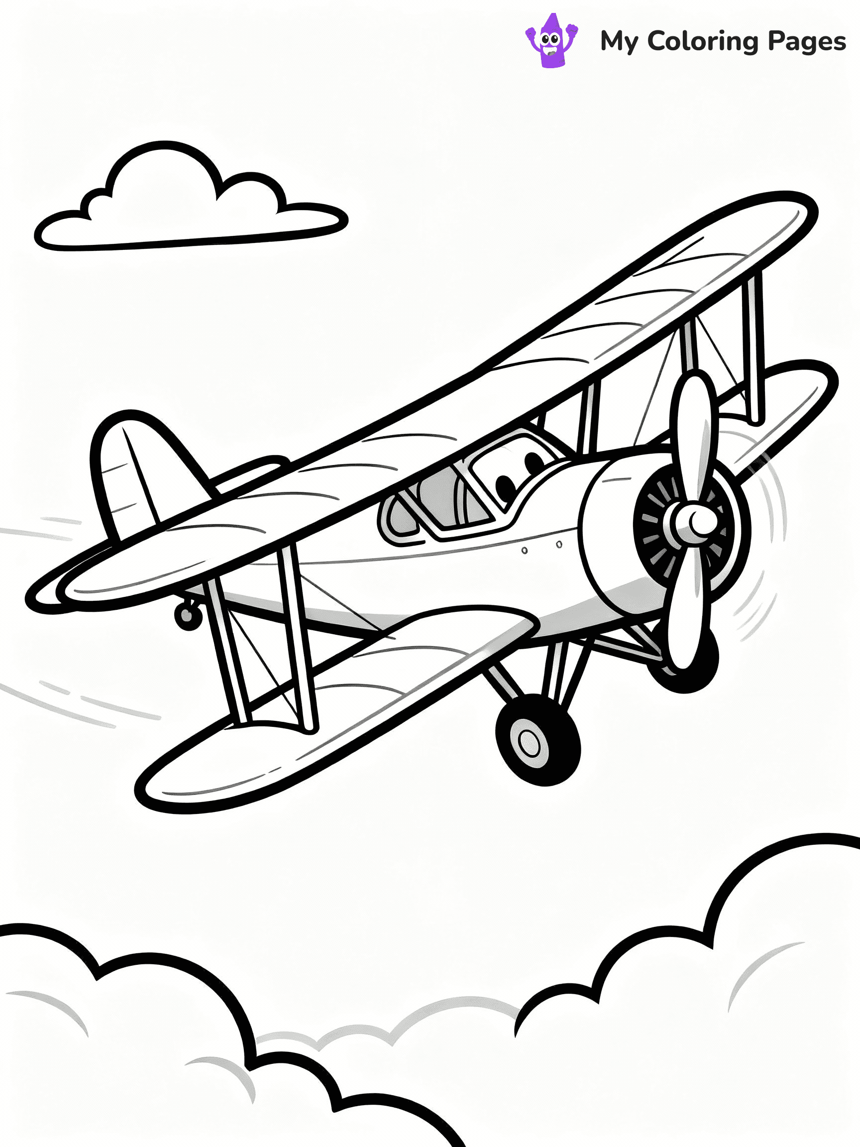 Airplane Coloring Pages - 31