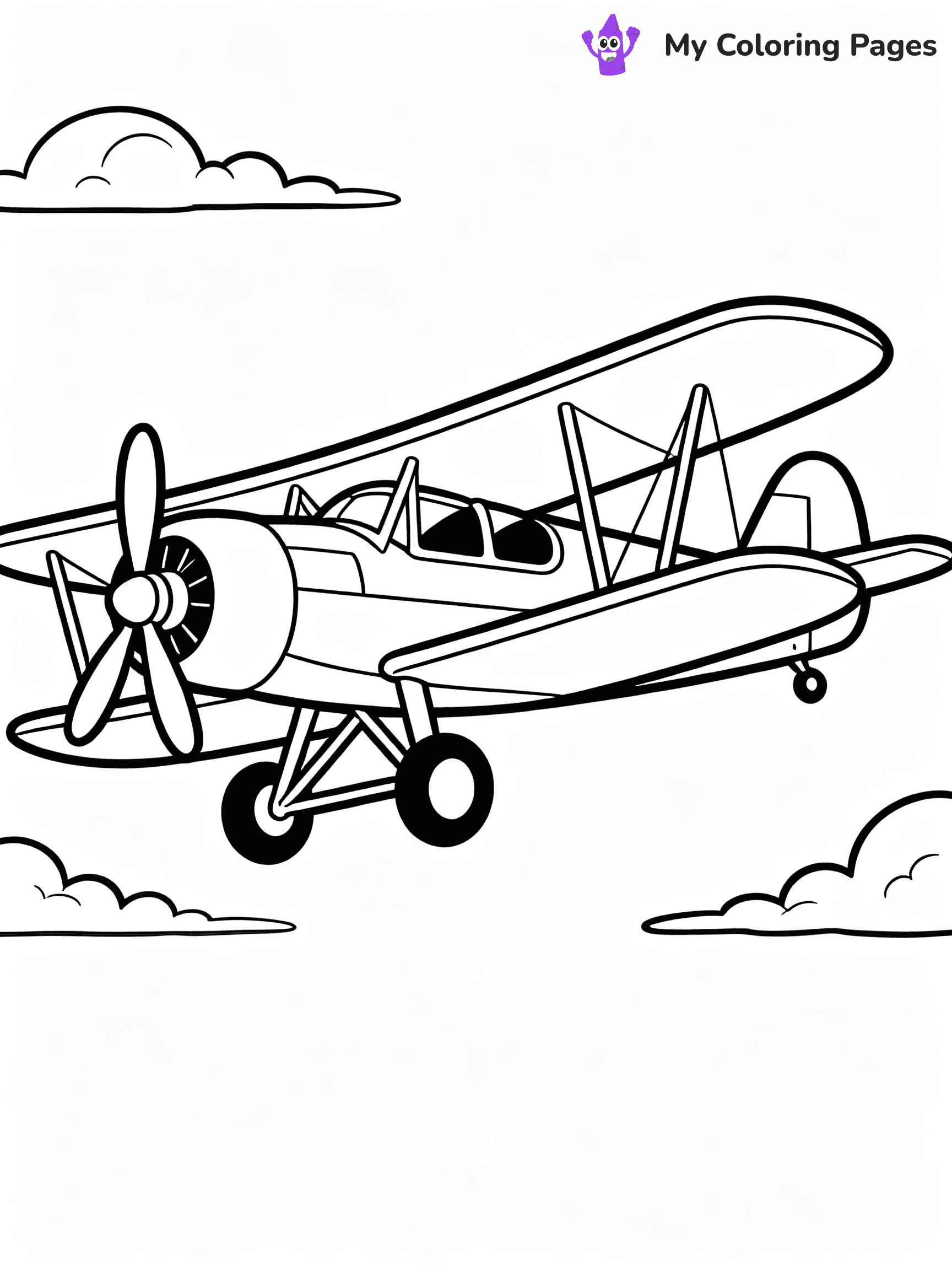 Airplane Coloring Pages - 30